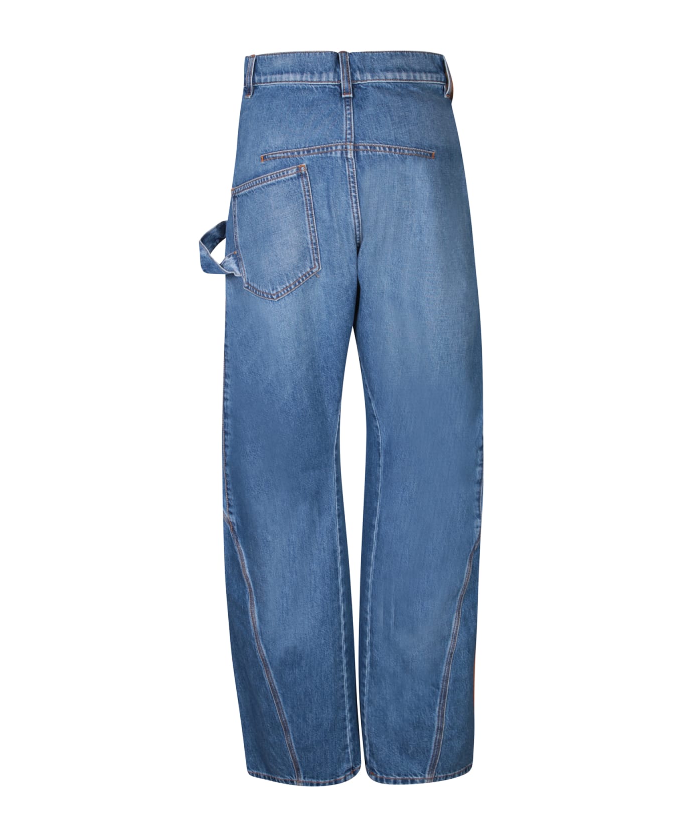 J.W. Anderson 'twisted Workwear' Blue Cotton Jeans - Blue