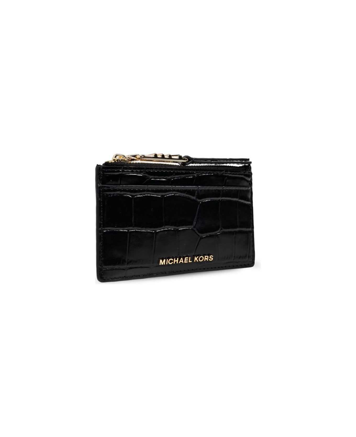 MICHAEL Michael Kors Small Zip Card Case - Black