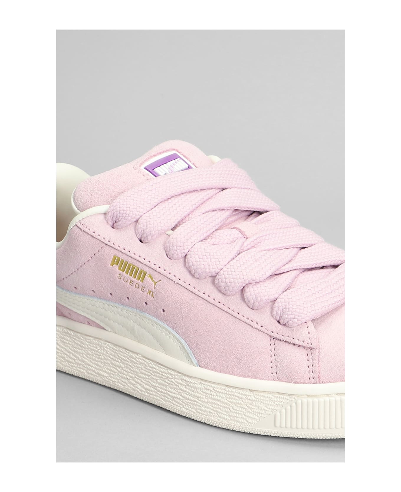 Puma Suede Xl Grape Sneakers In Rose-pink Suede - rose-pink