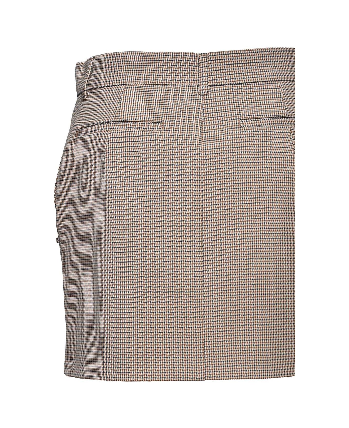 SportMax Checked Mini Skirt - Multicolour