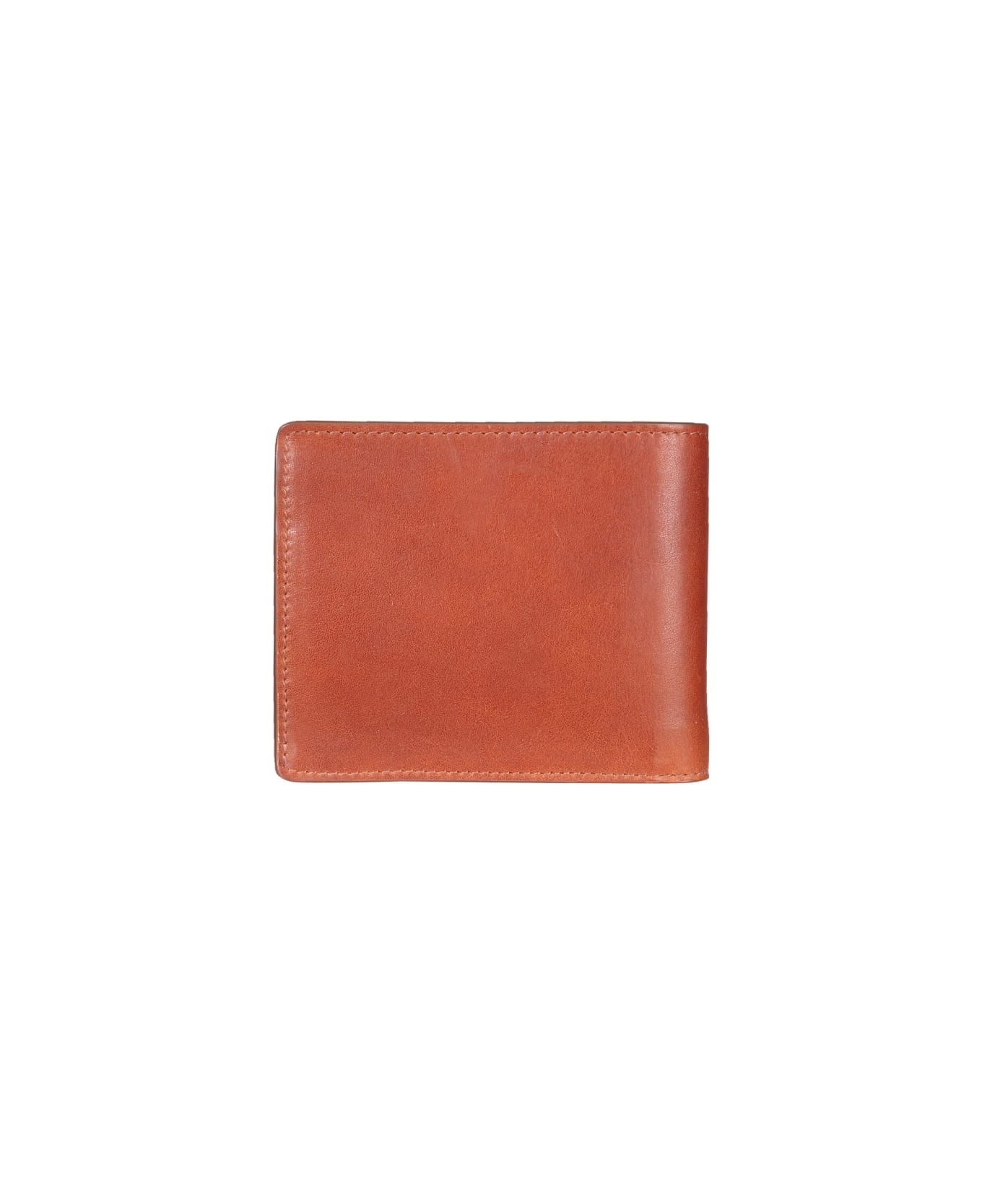 Il Bisonte Leather Bifold Wallet - BROWN