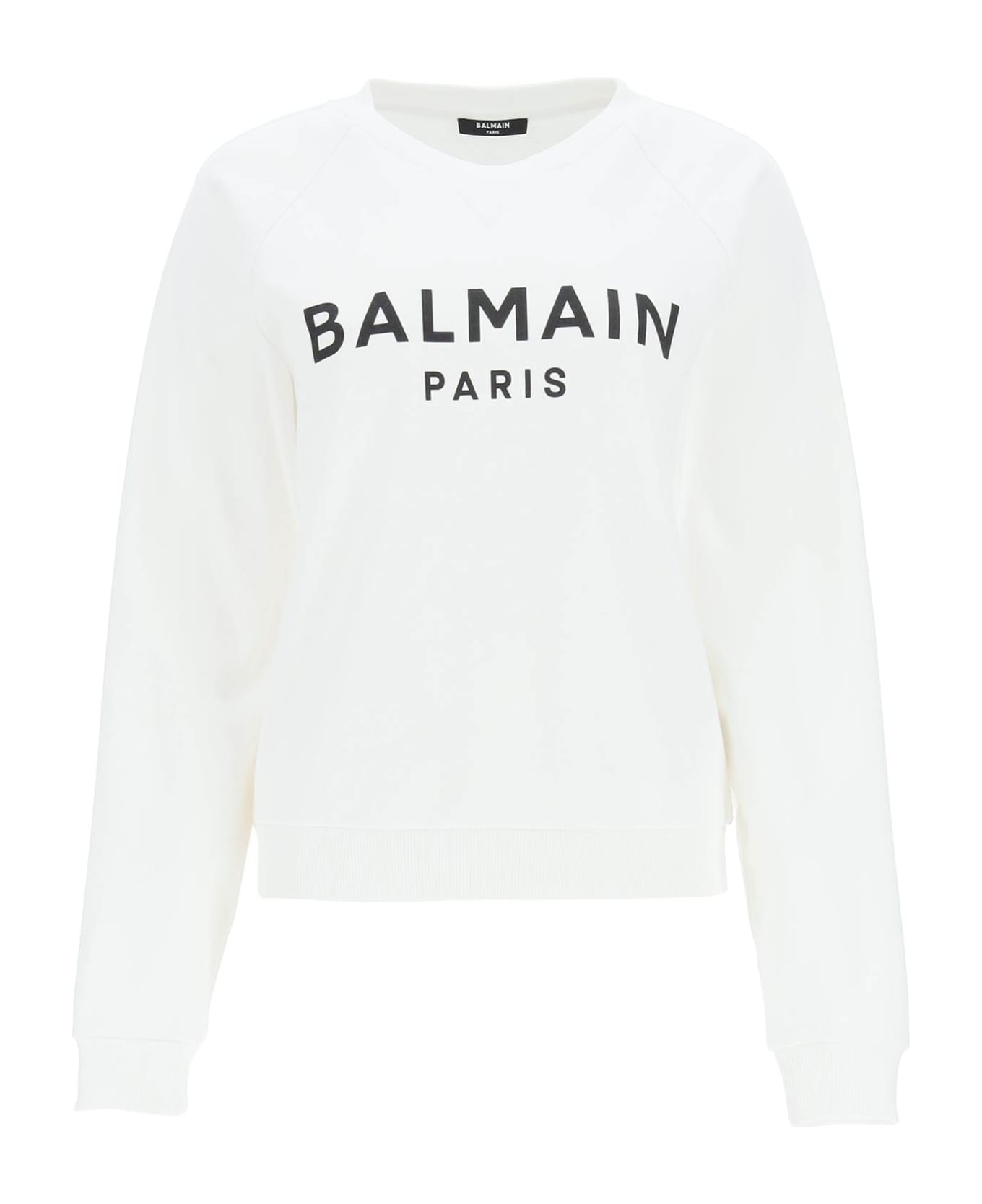 Balmain Logo Print Sweatshirt - Bianco