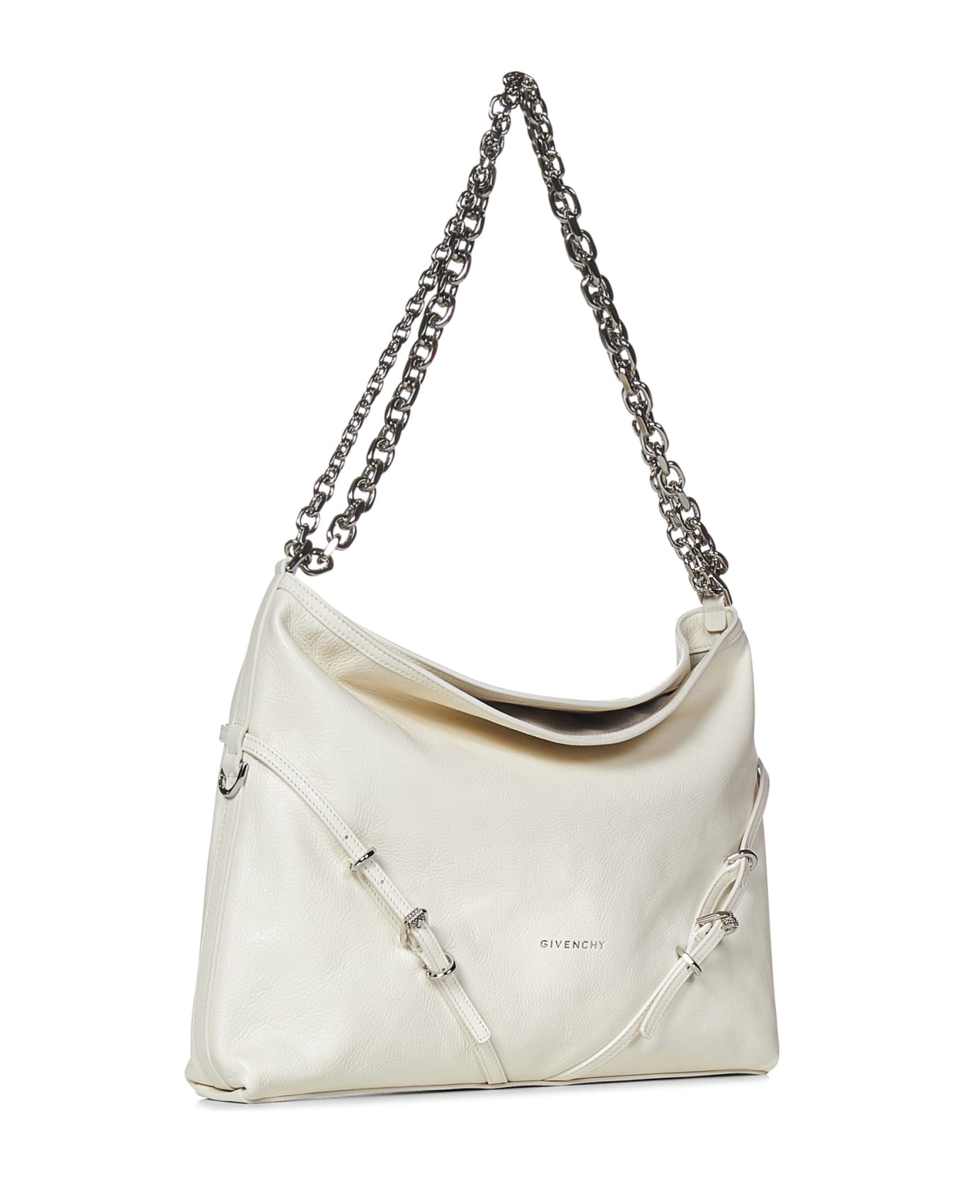 Givenchy Voyou Chain Medium Shoulder Bag - White トートバッグ