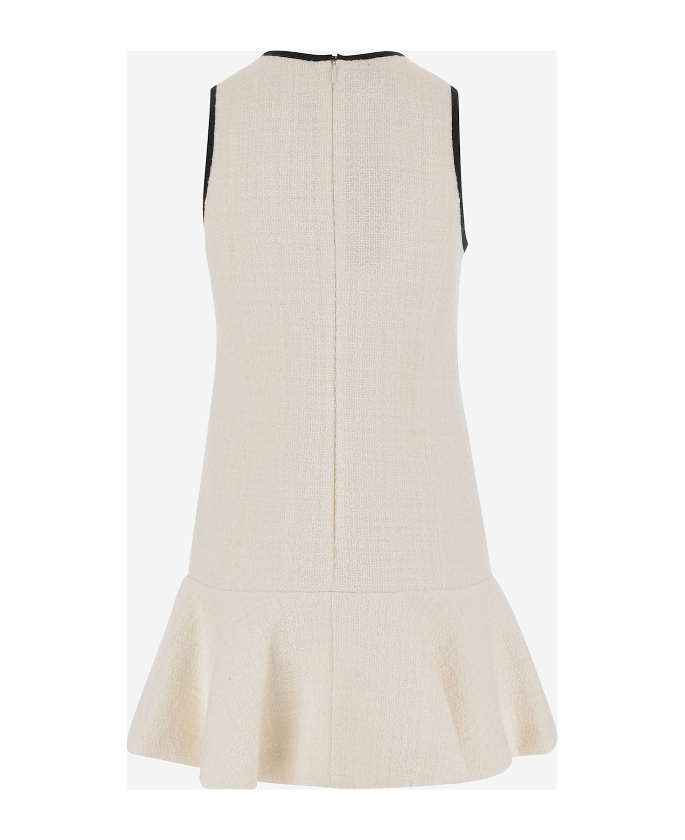 Pinko Cotton Blend Dress - White