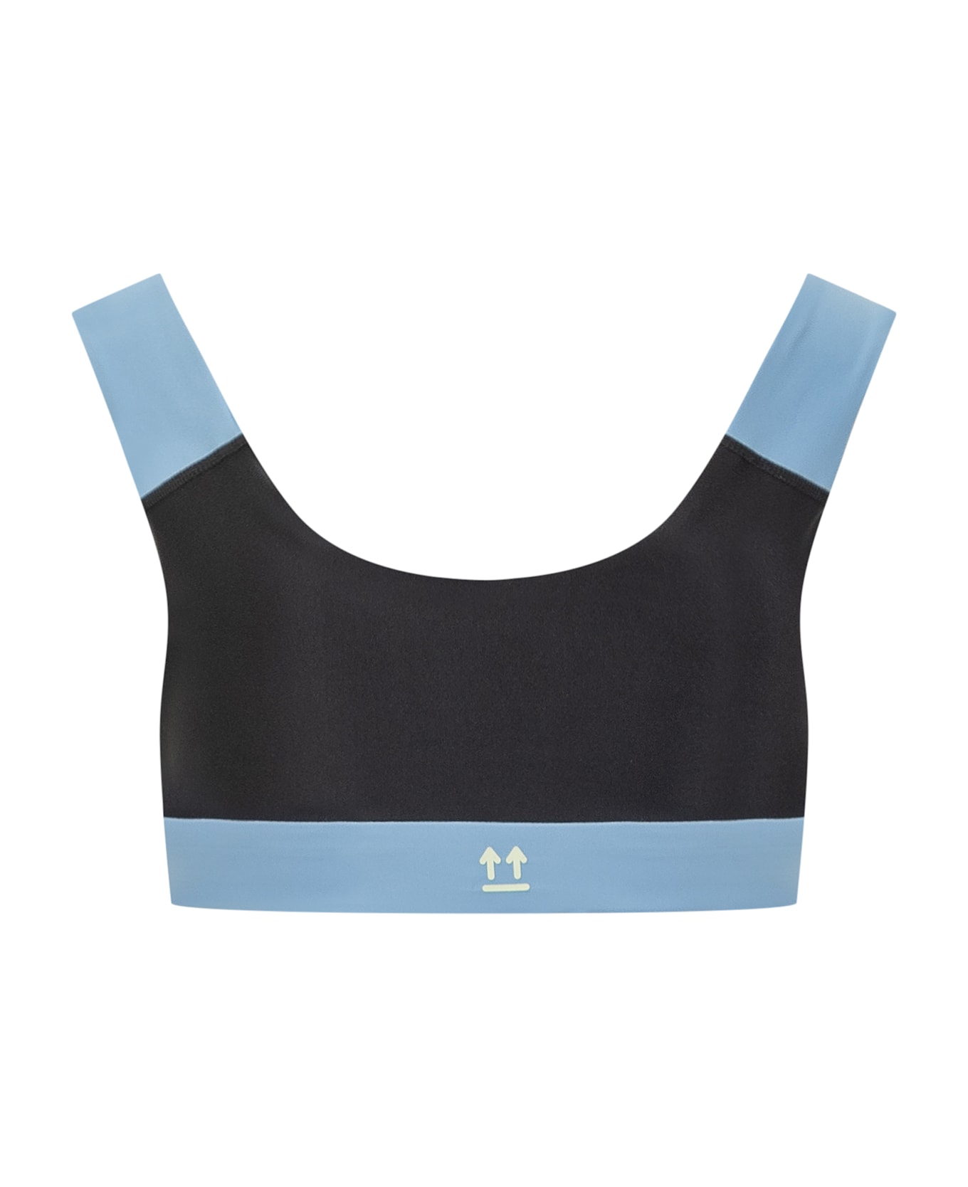 Off-White Sporty Bra - BLACK-LIGHT BLUE