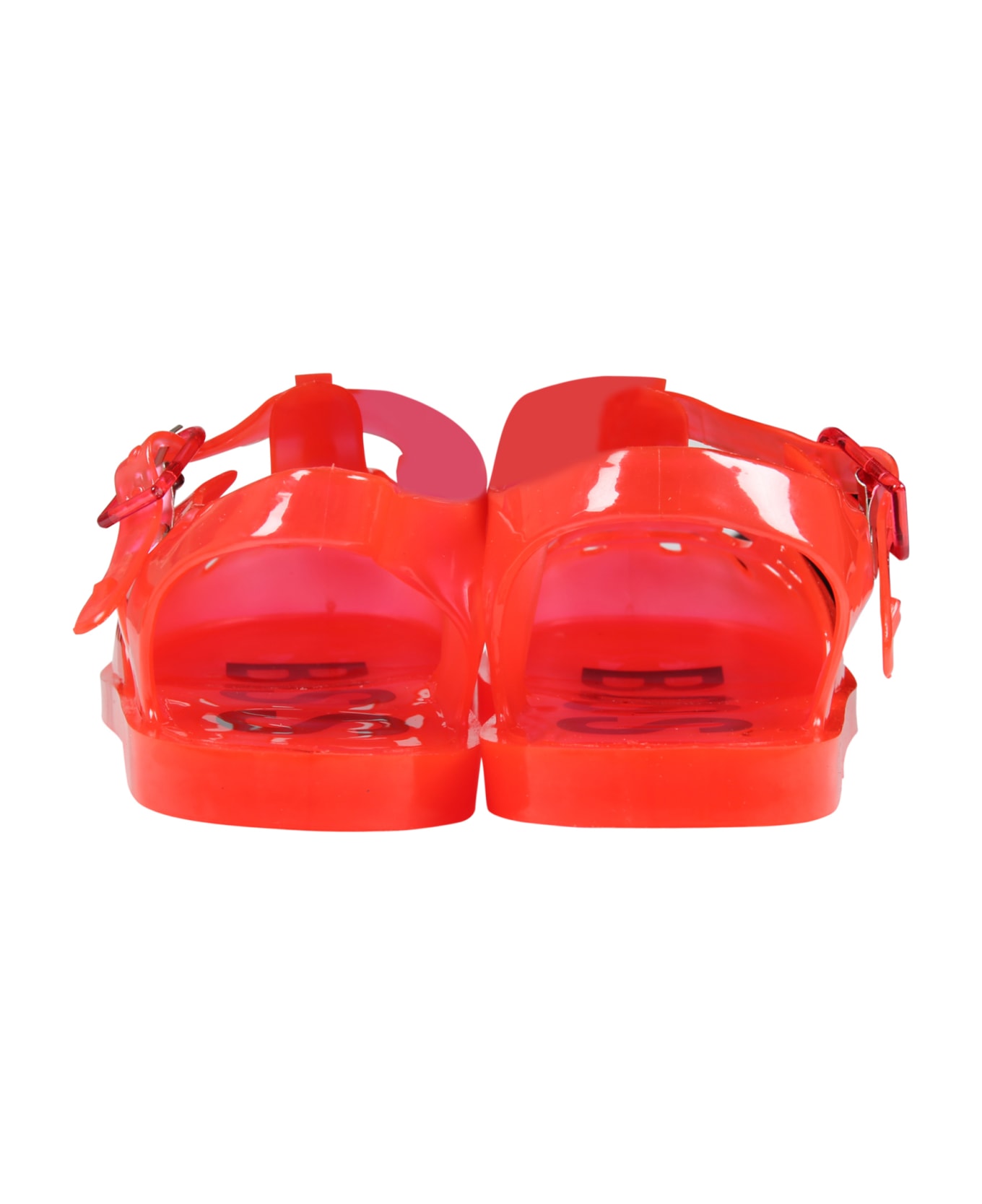 Hugo Boss Red Sandals For Boy - Red