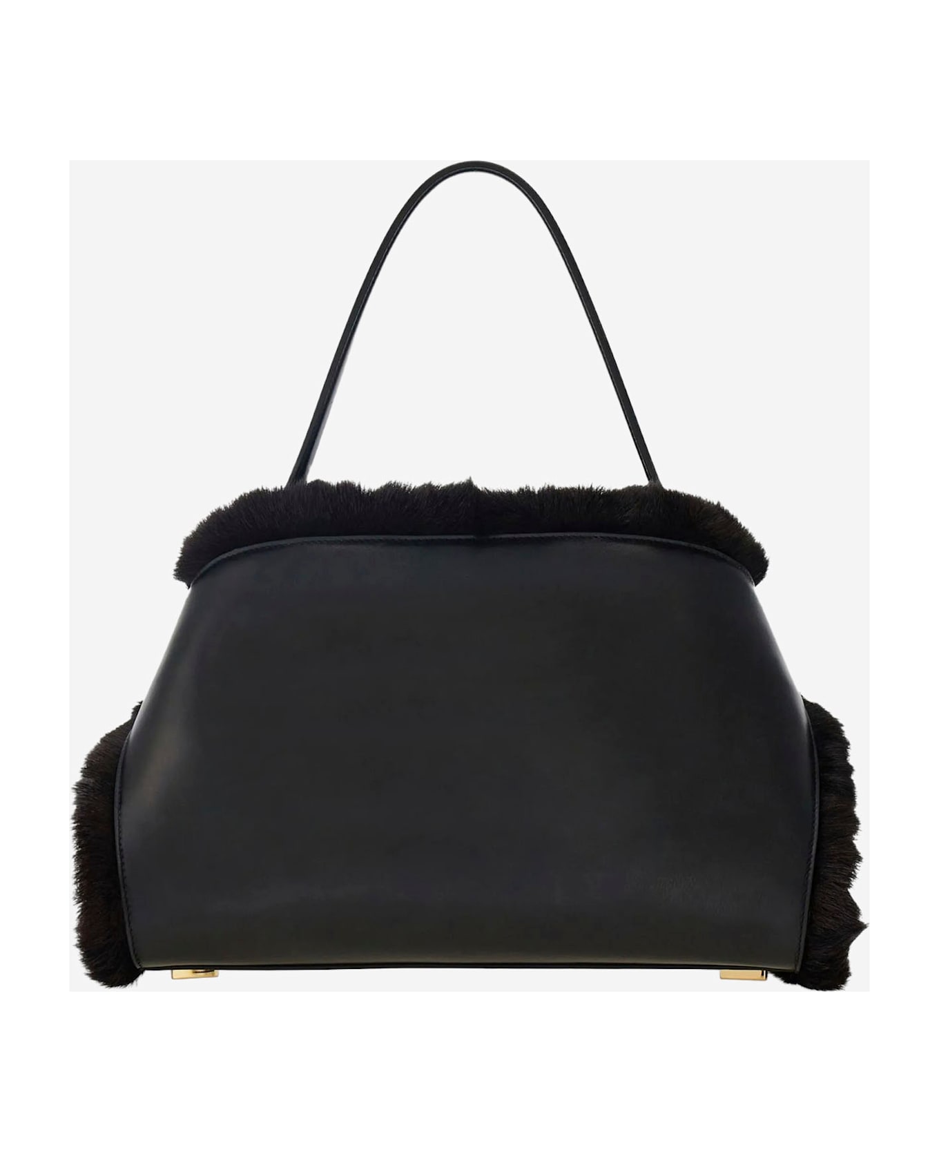 Ferragamo Hug Soft Shoulder Bag - Black