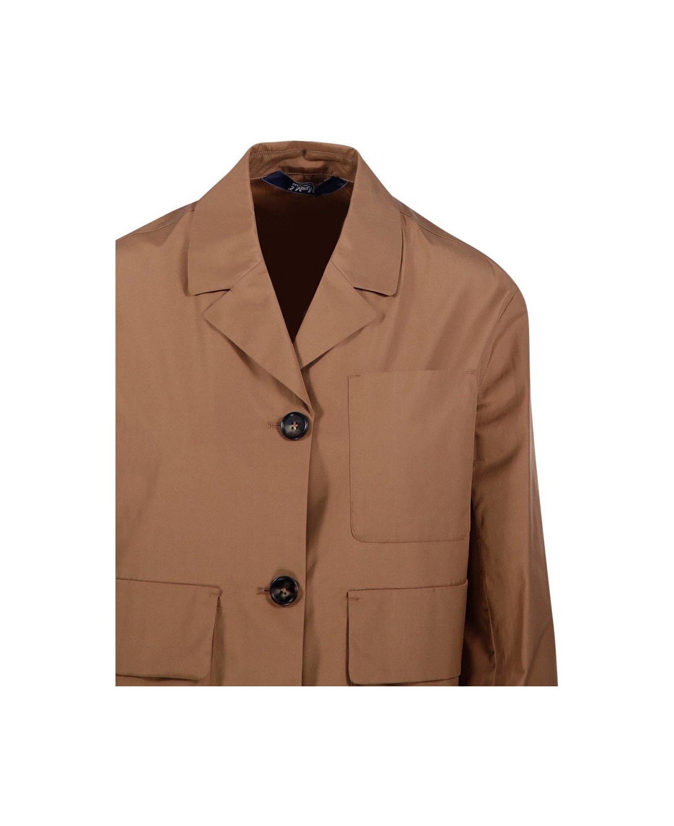 
S Max Mara Button-up Long-sleeved Shirt - BEIGE