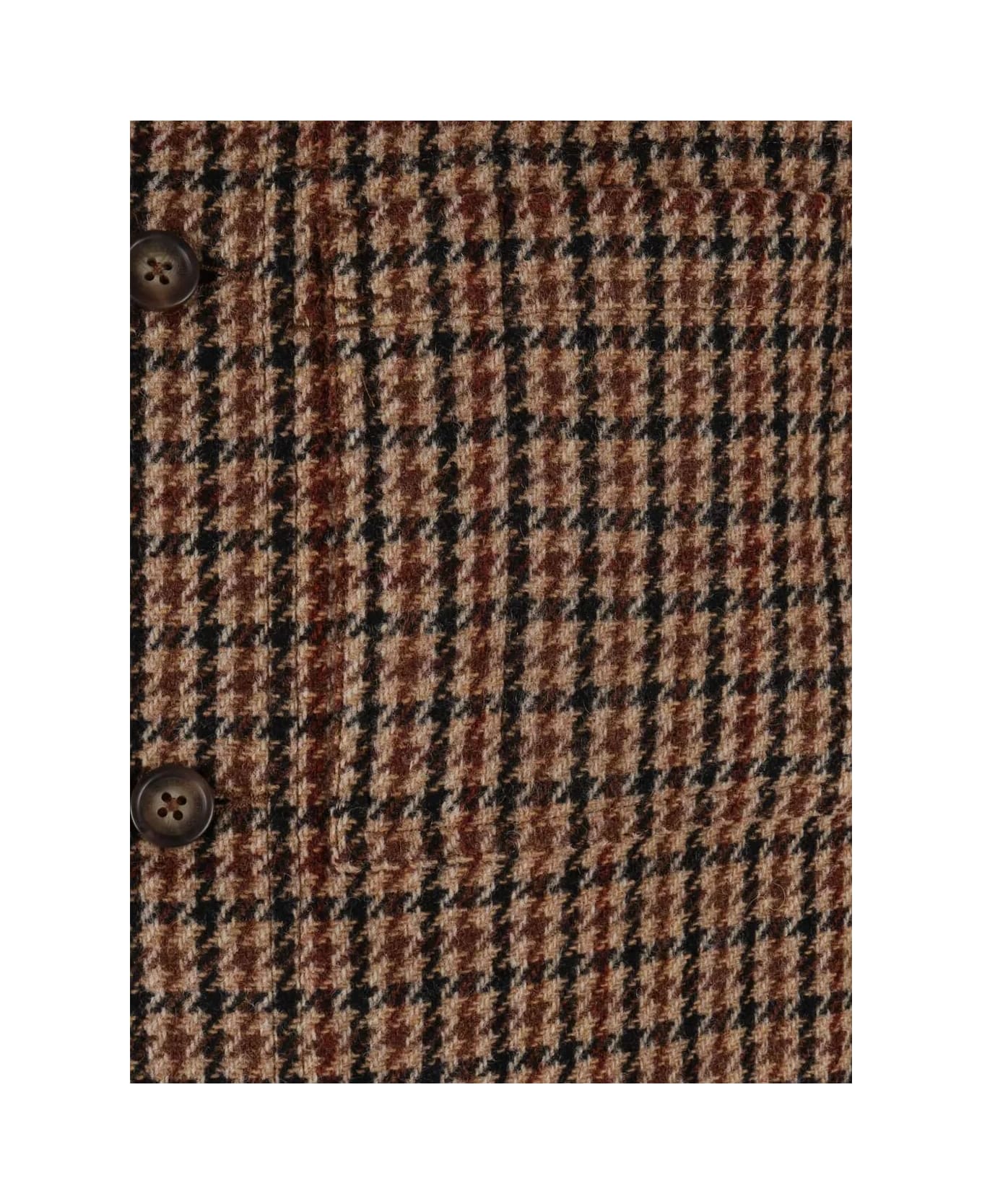 Sebago Dorr Pied De Poule - Beige Brown Dk Navy