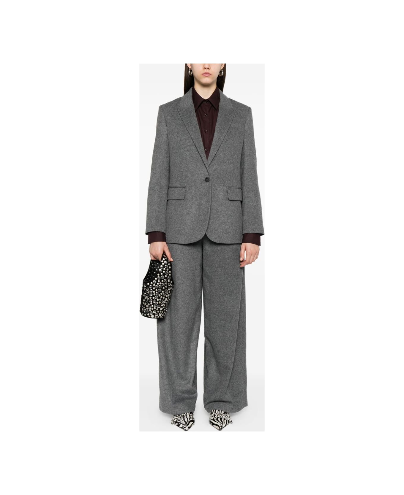 Forte_Forte Wool Trousers - Grey