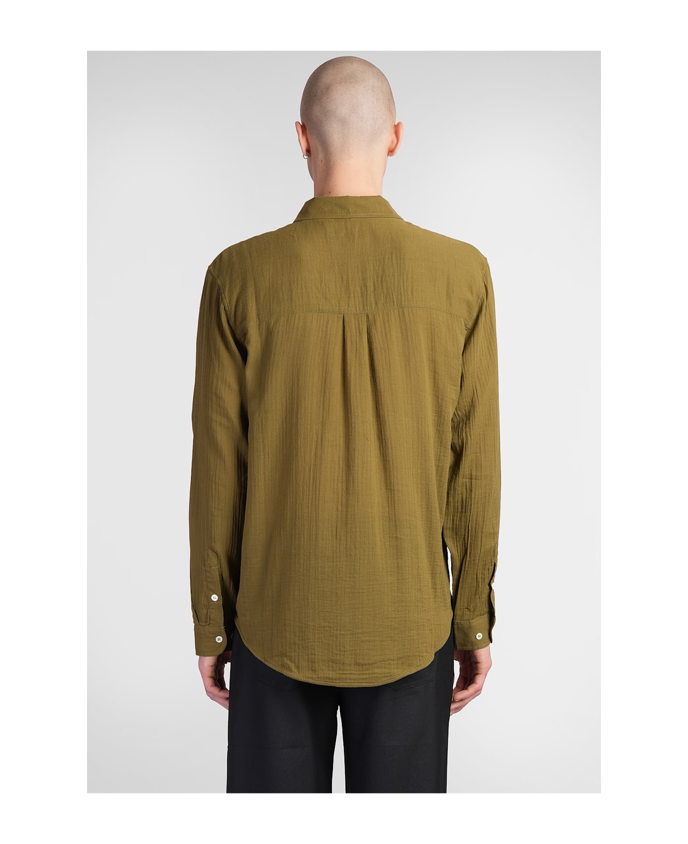 Séfr Leo Shirt In Green Cotton - green