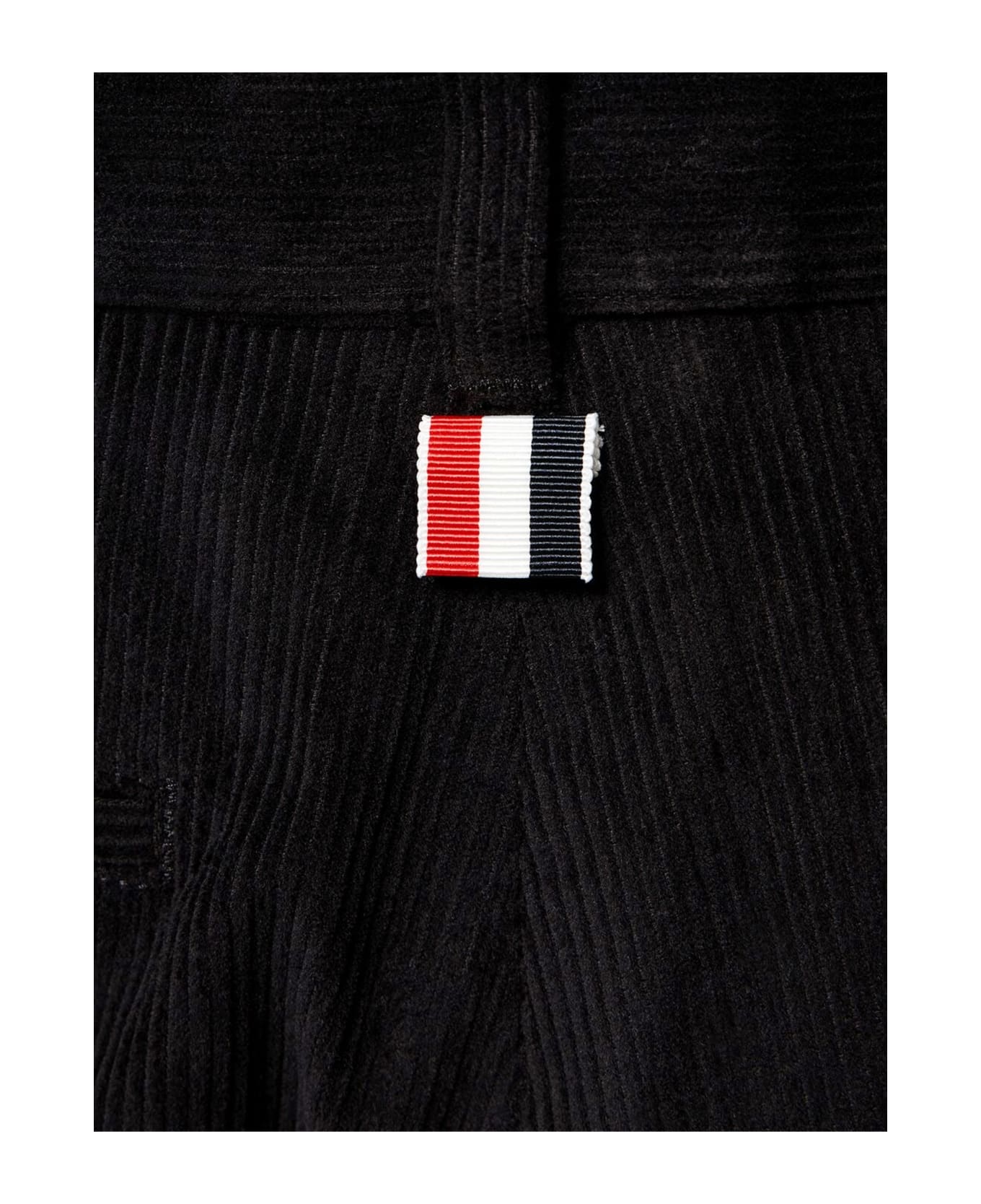 Thom Browne 'unconstructed In Corduroy' Cotton Pants - Black