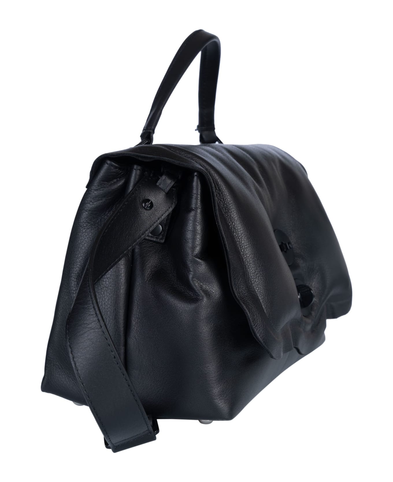 Zanellato Postina Pillow Shoulder Bag - black