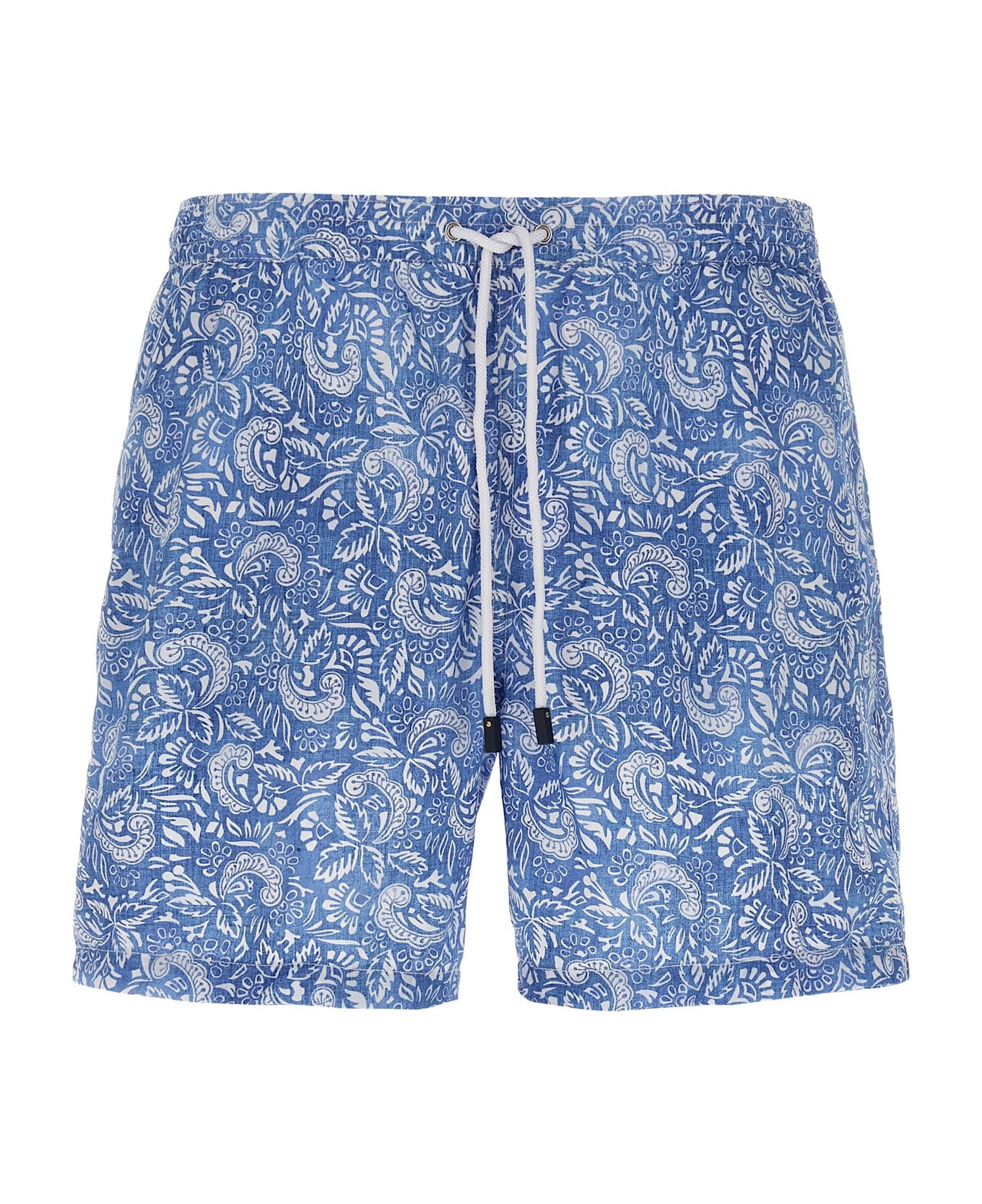 Barba Napoli Paisley Floral Swimsuit - Blue