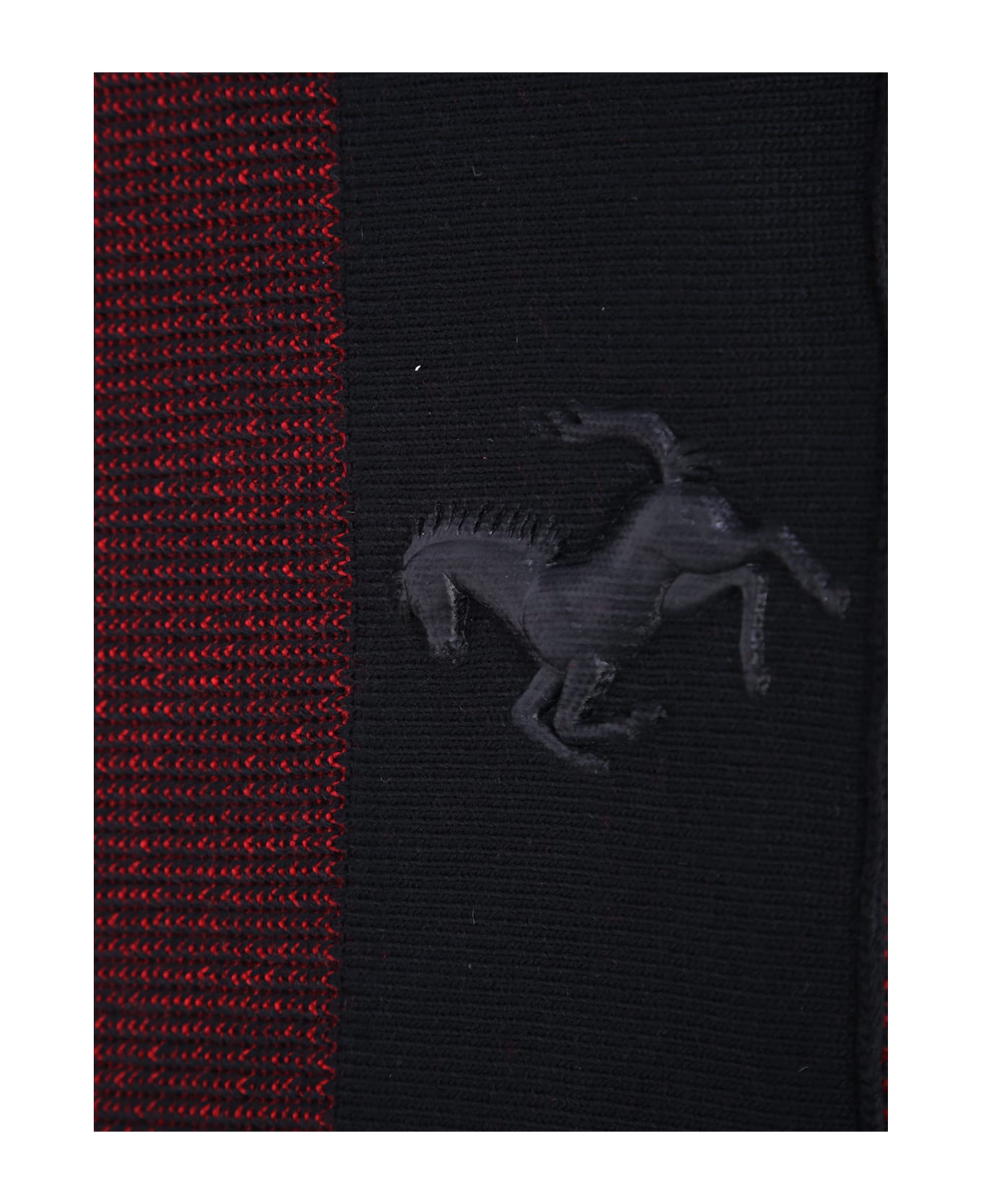 Ferrari Knitted Scarf - Black
