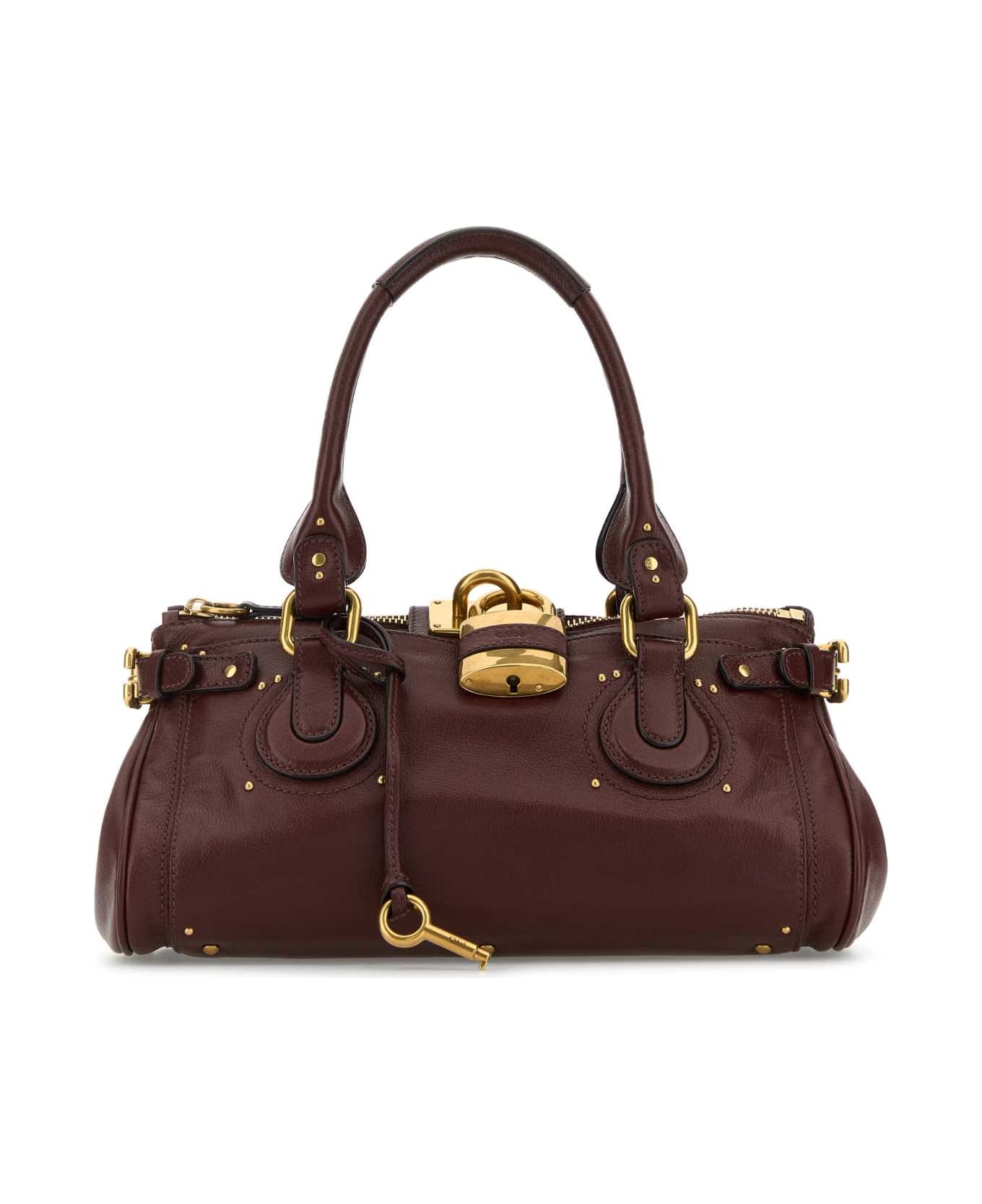 Chloé Chocolate Leather Paddington Shoulder Bag - CRAFTYBROWN