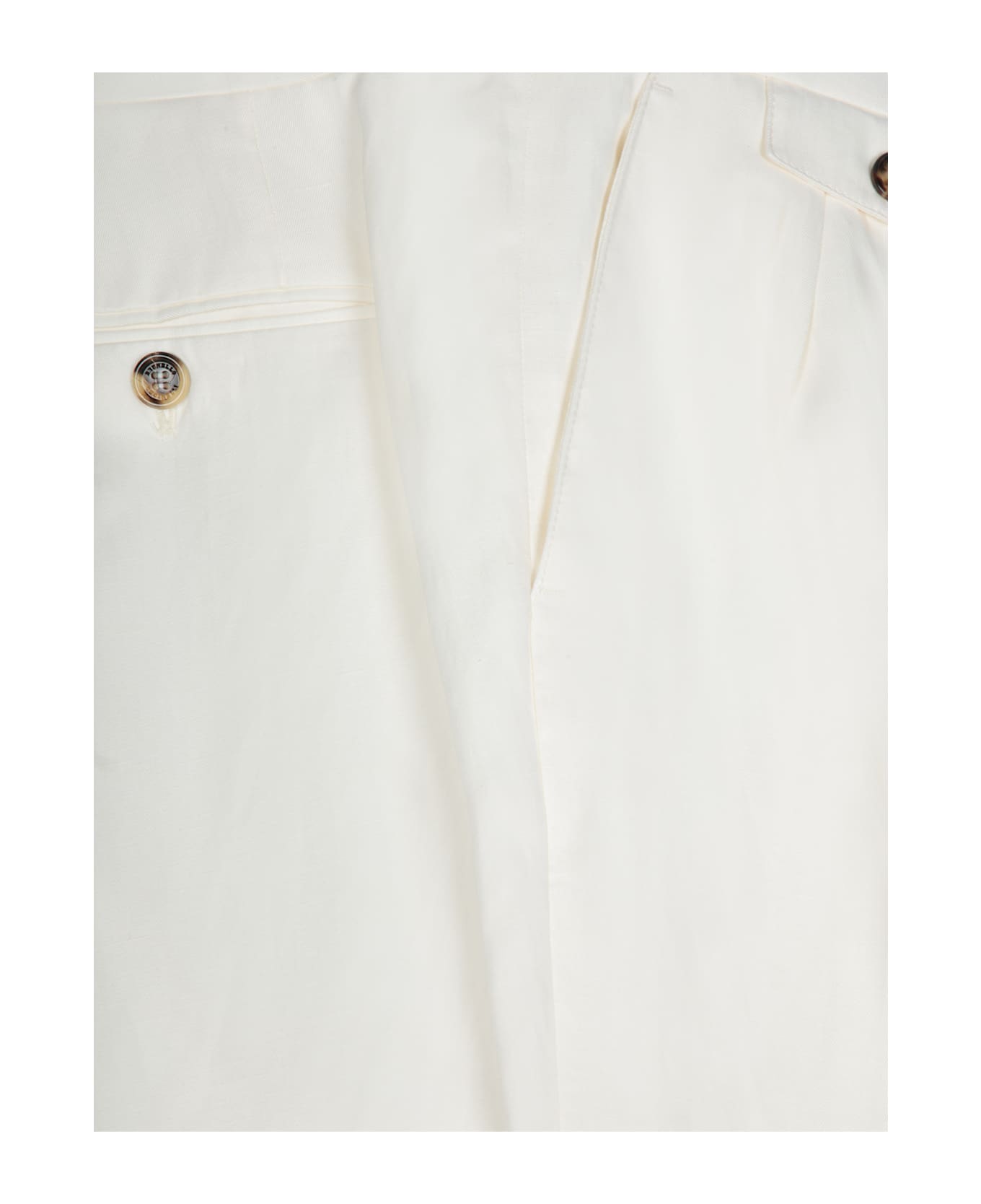 Brunello Cucinelli Linen And Silk White Suit - White