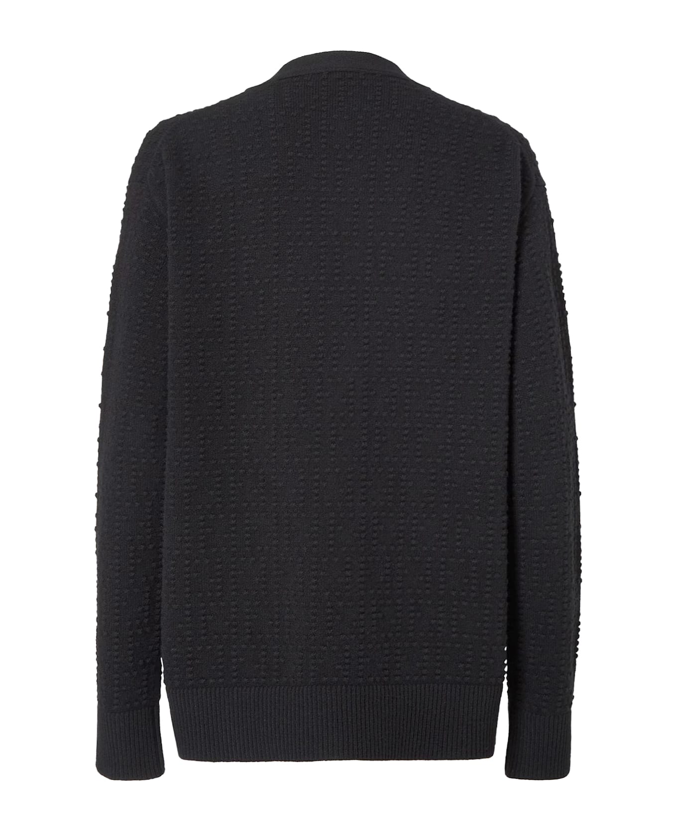 Fendi Wool And Cashmere Cardigan - Black