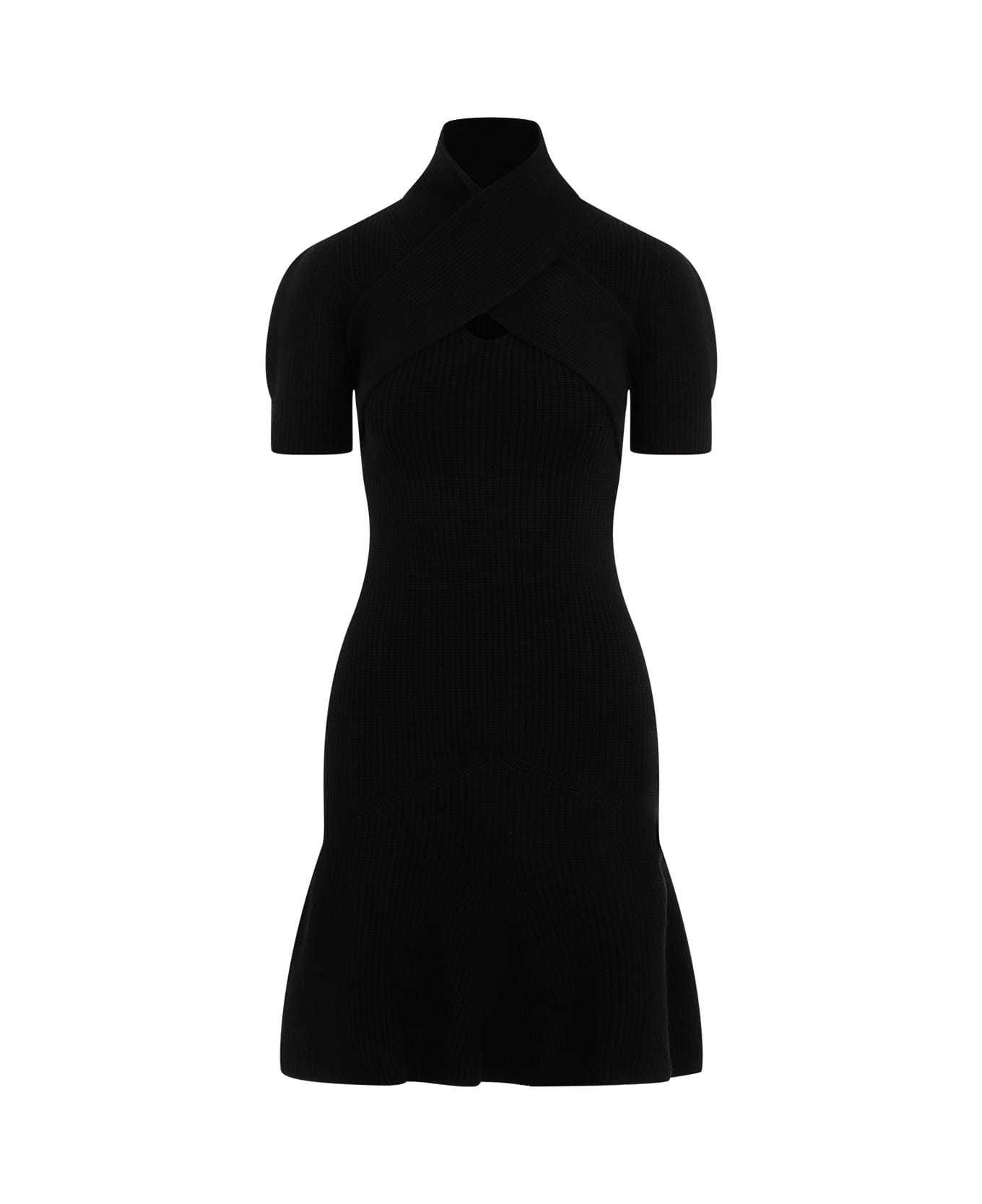 Patou Scarf Draped Dress - B Black