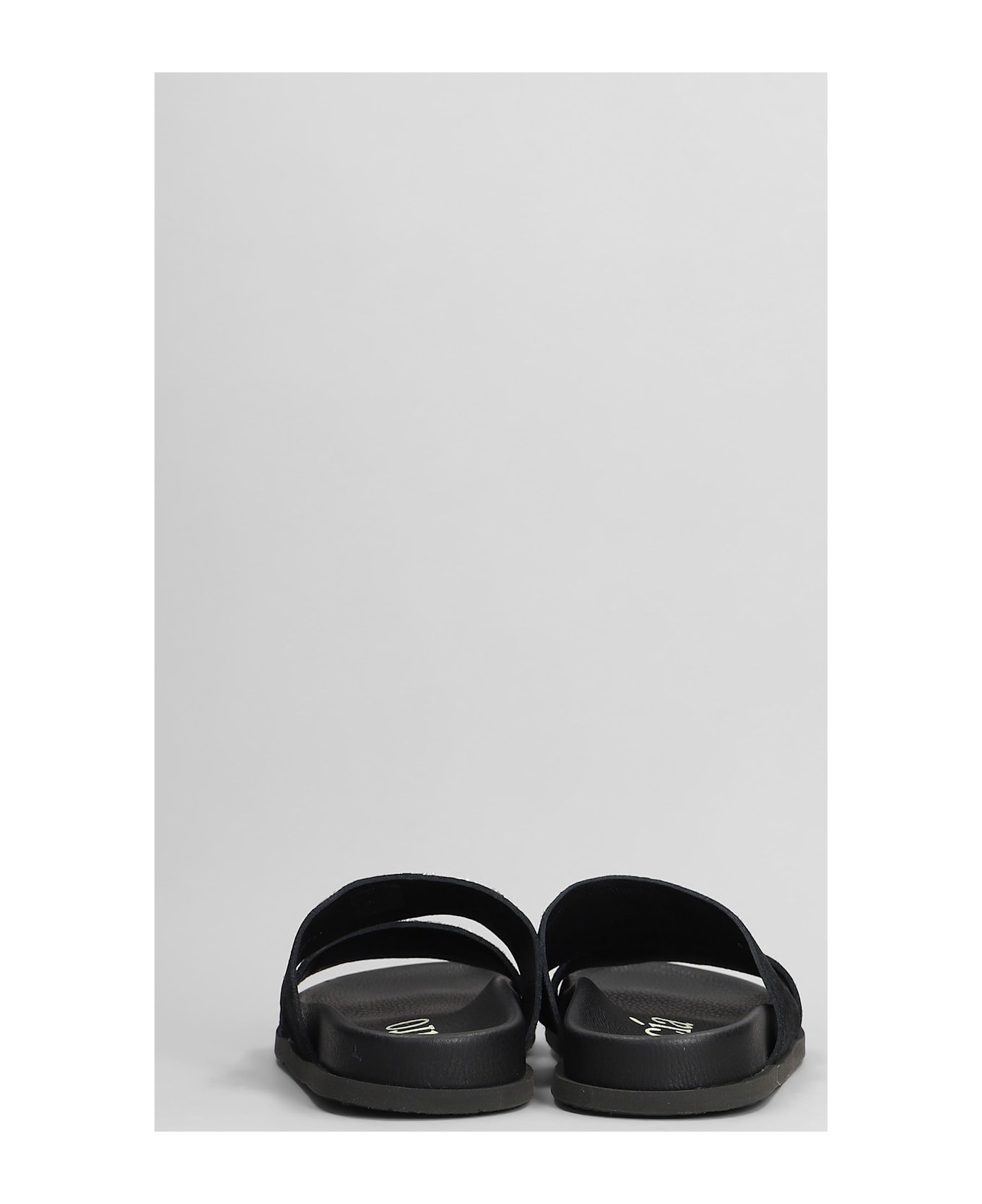 Pedro Garcia Dilys Flats In Black Suede - black