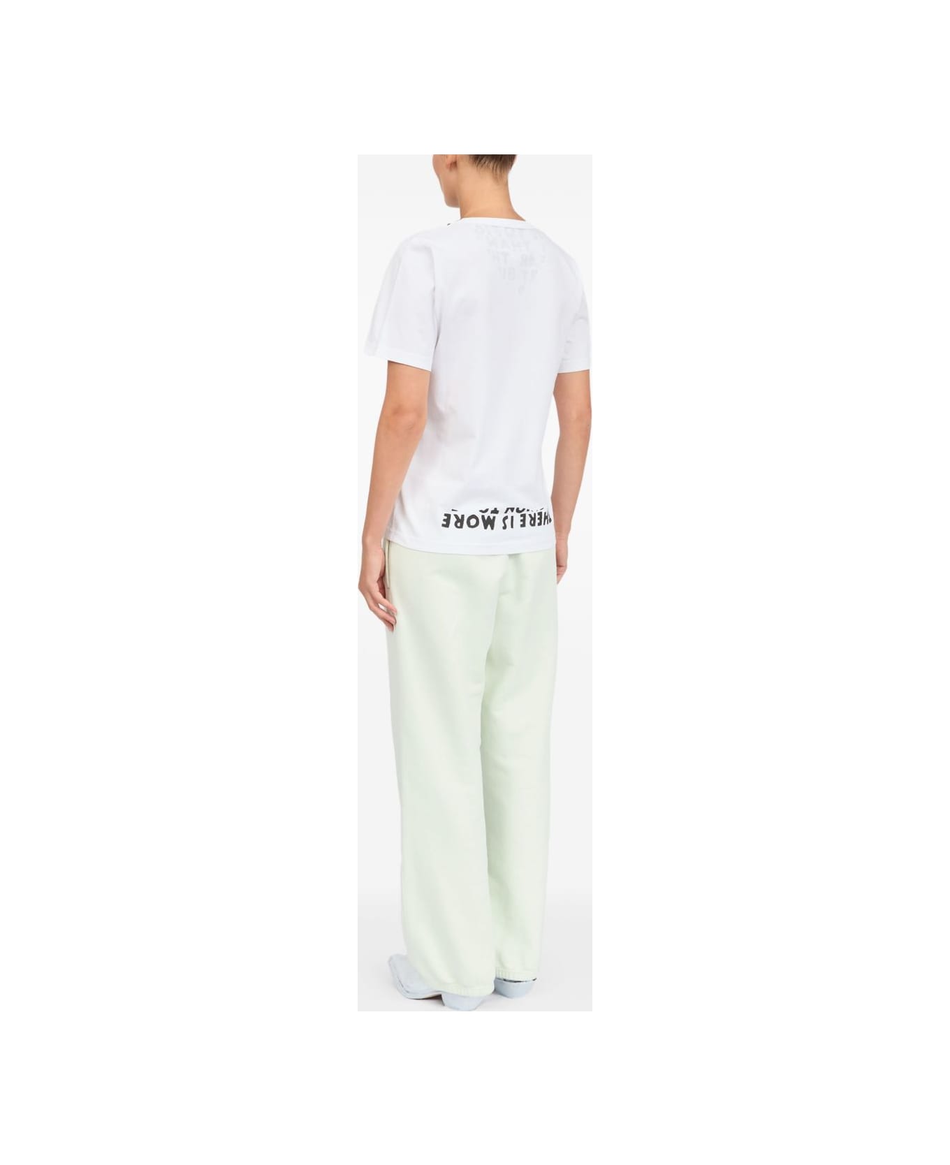 MM6 Maison Margiela Printed Cotton T-shirt - White