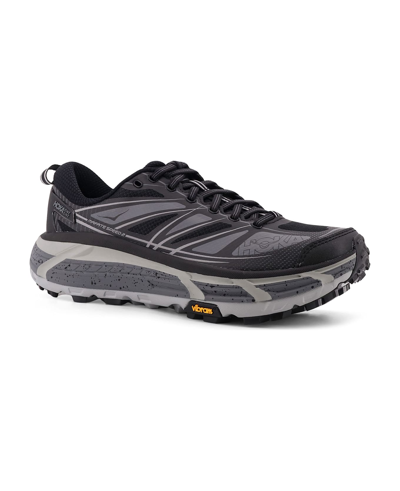 Hoka U Mafate Speed 2 Mesh And Rubber Sneakers - Black