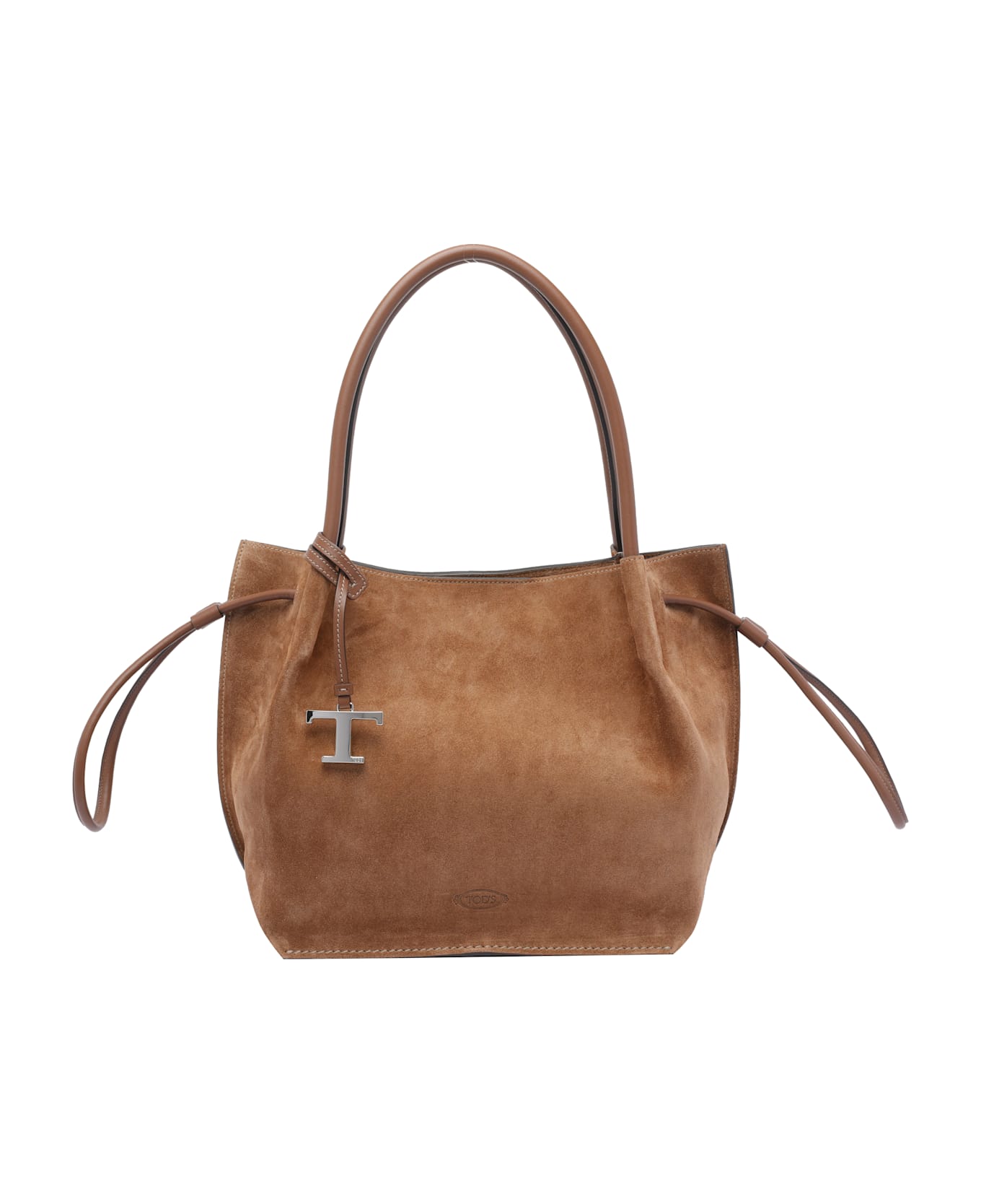 Tod
s Medium Suede Bucket Bag - Brown
