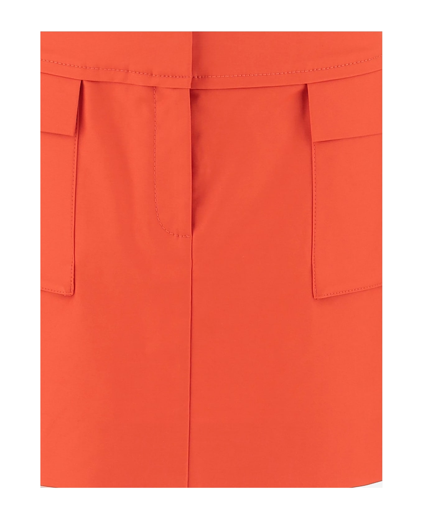 Tory Burch Stretch Cotton Skirt - Orange