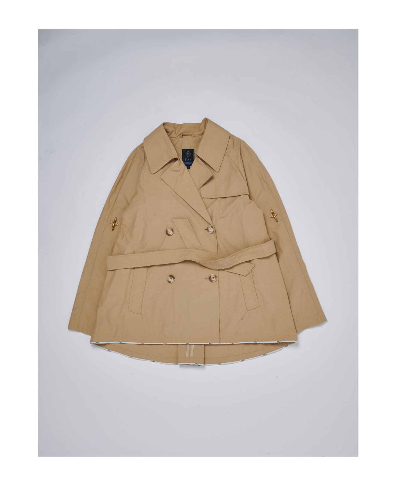 Fay Trench Jacket - BEIGE