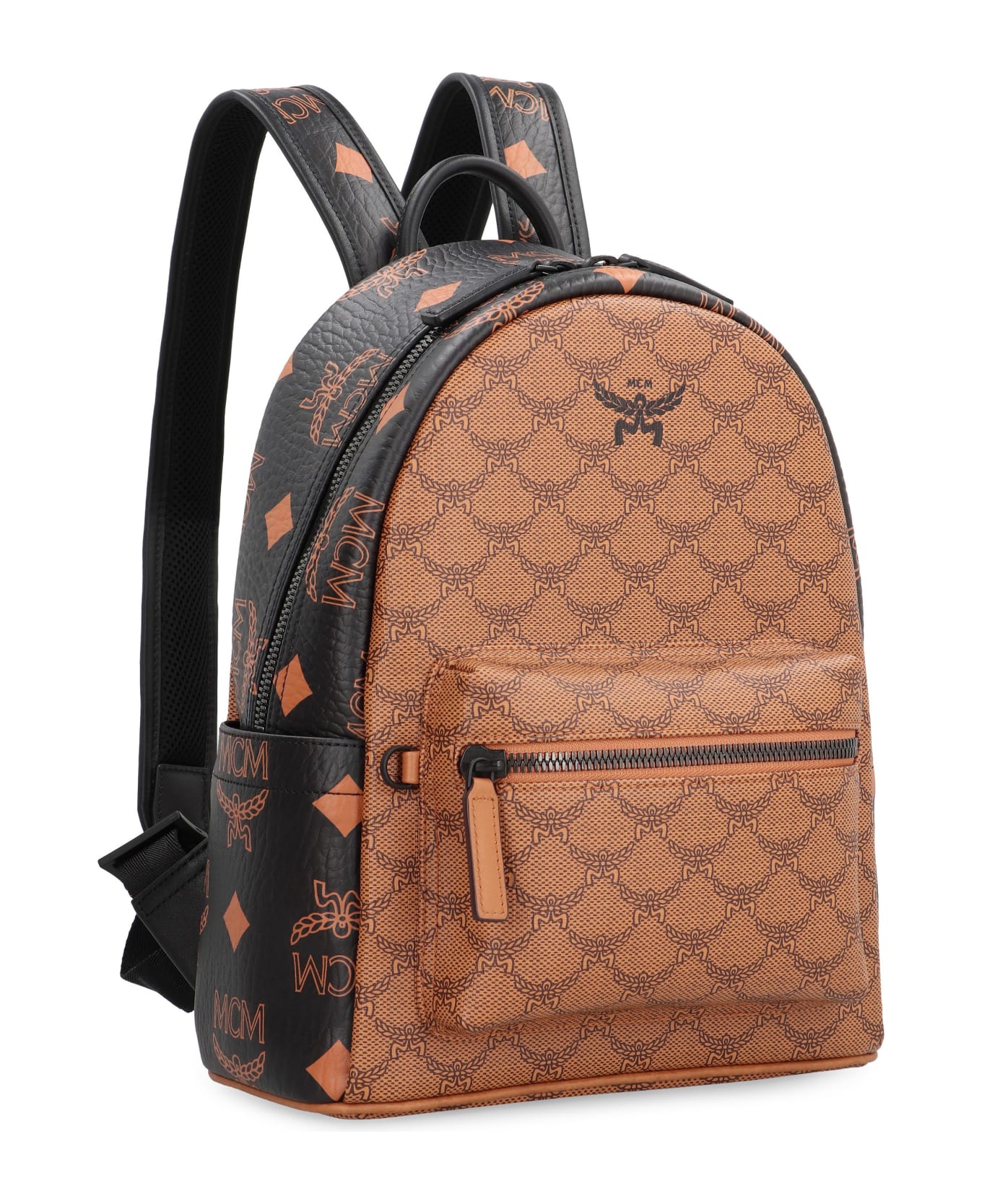 MCM Stark Laurel Small Visetos Backpack - black