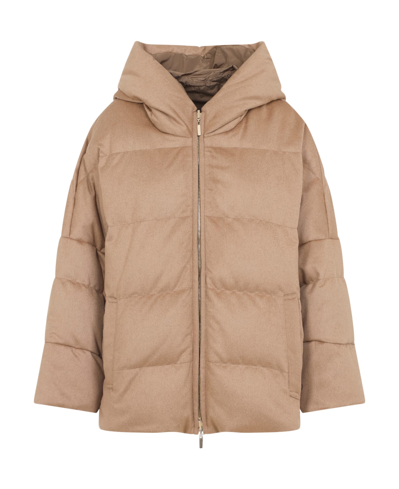 Max Mara The Cube Desiderio Camel Padded Jacket - Cammello