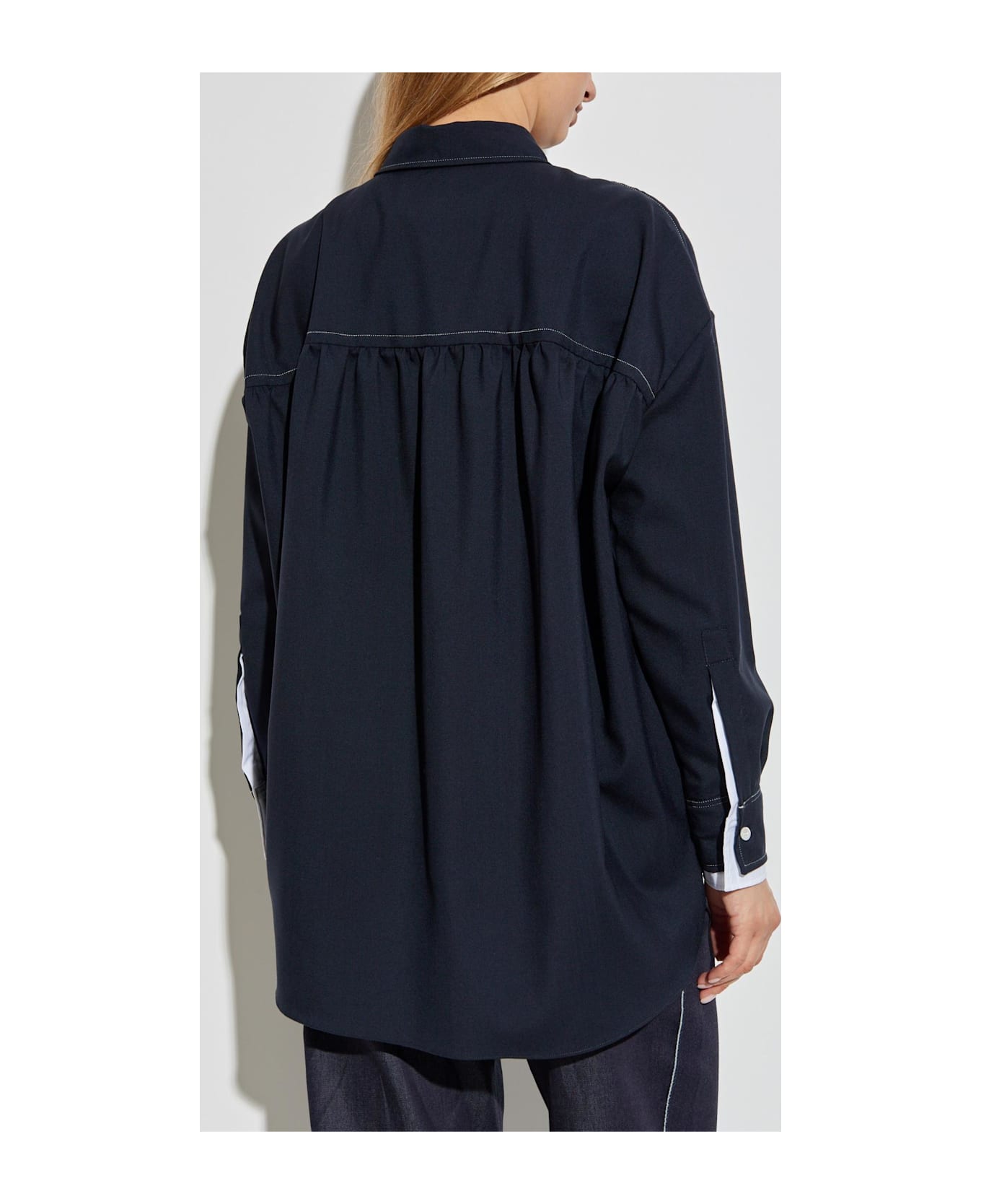 Marni Wool Shirt - BLUBLACK