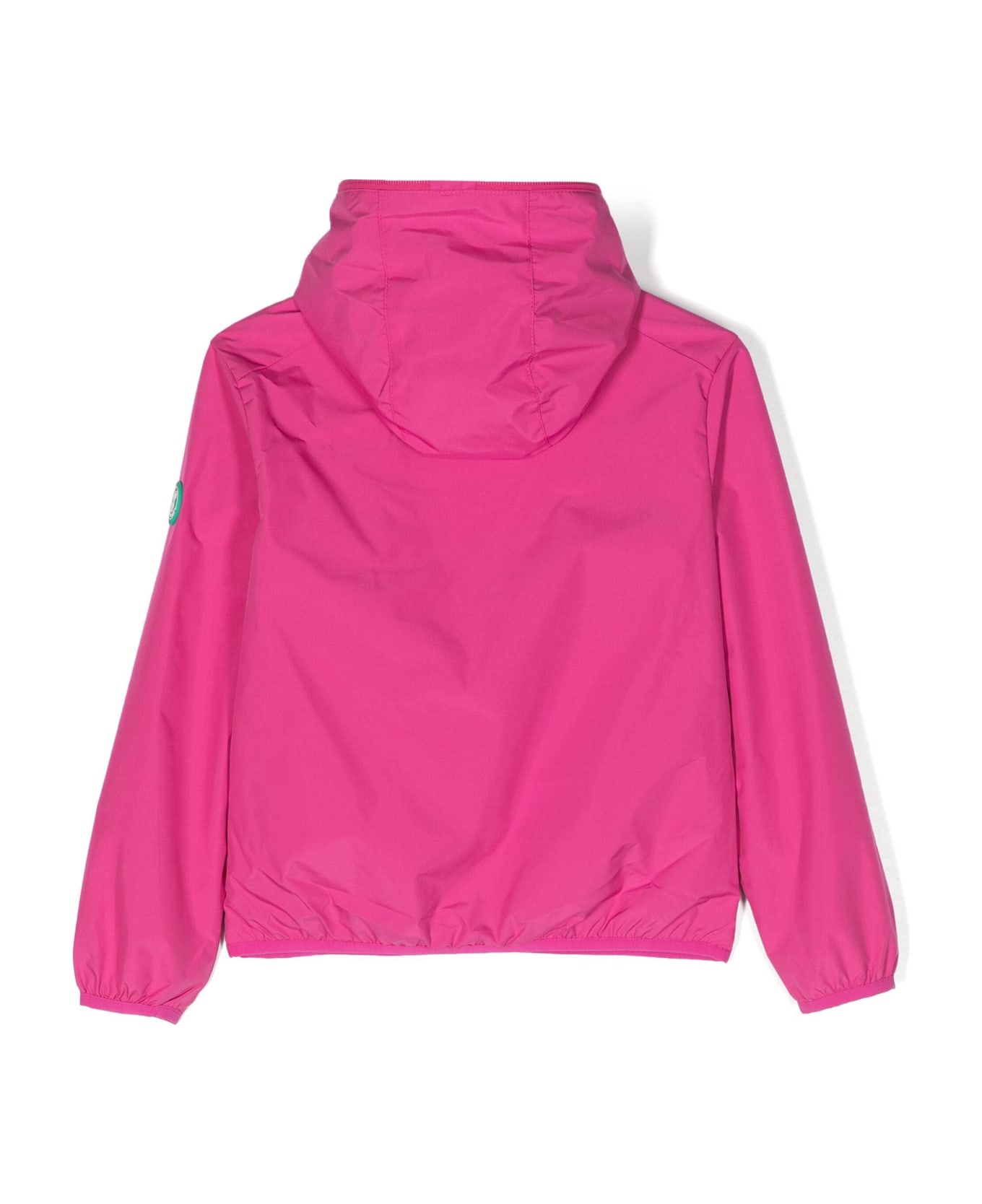 Save the Duck Hooded Windbreaker Jacket In Fuchsia - Pink