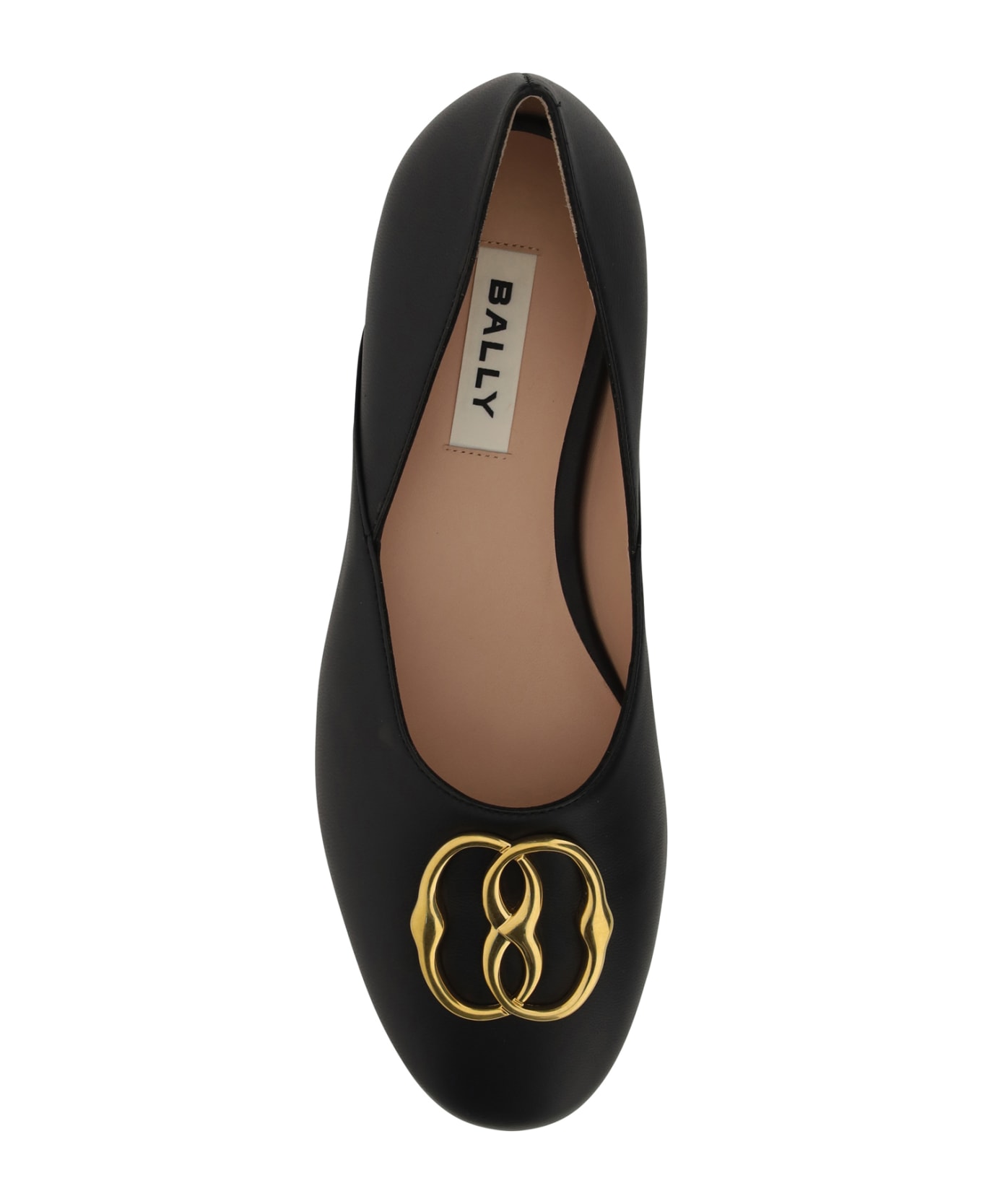 Bally Leather Ballerina Flats - Black