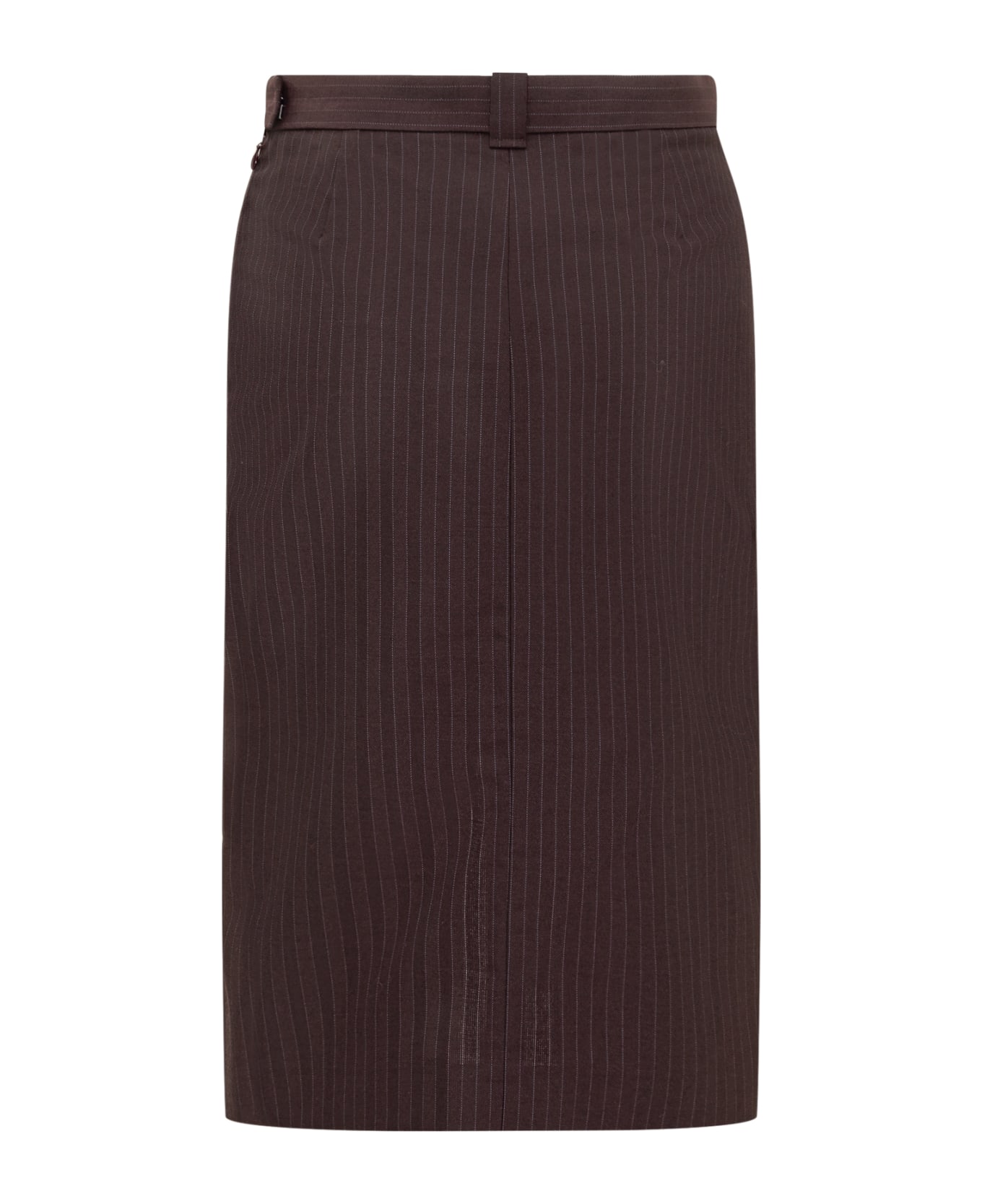 Victoria Beckham Midi Skirt - BLACK/BLACKBRERY/AZURE