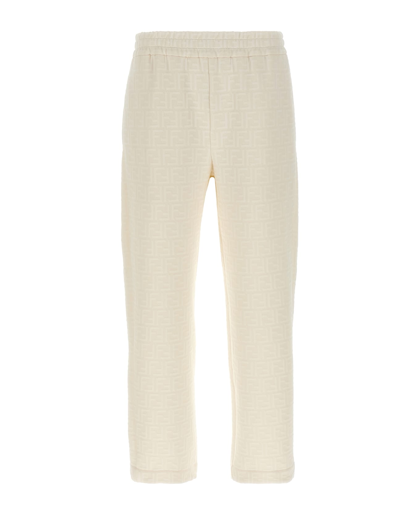 Fendi Ff Monogram Joggers - White