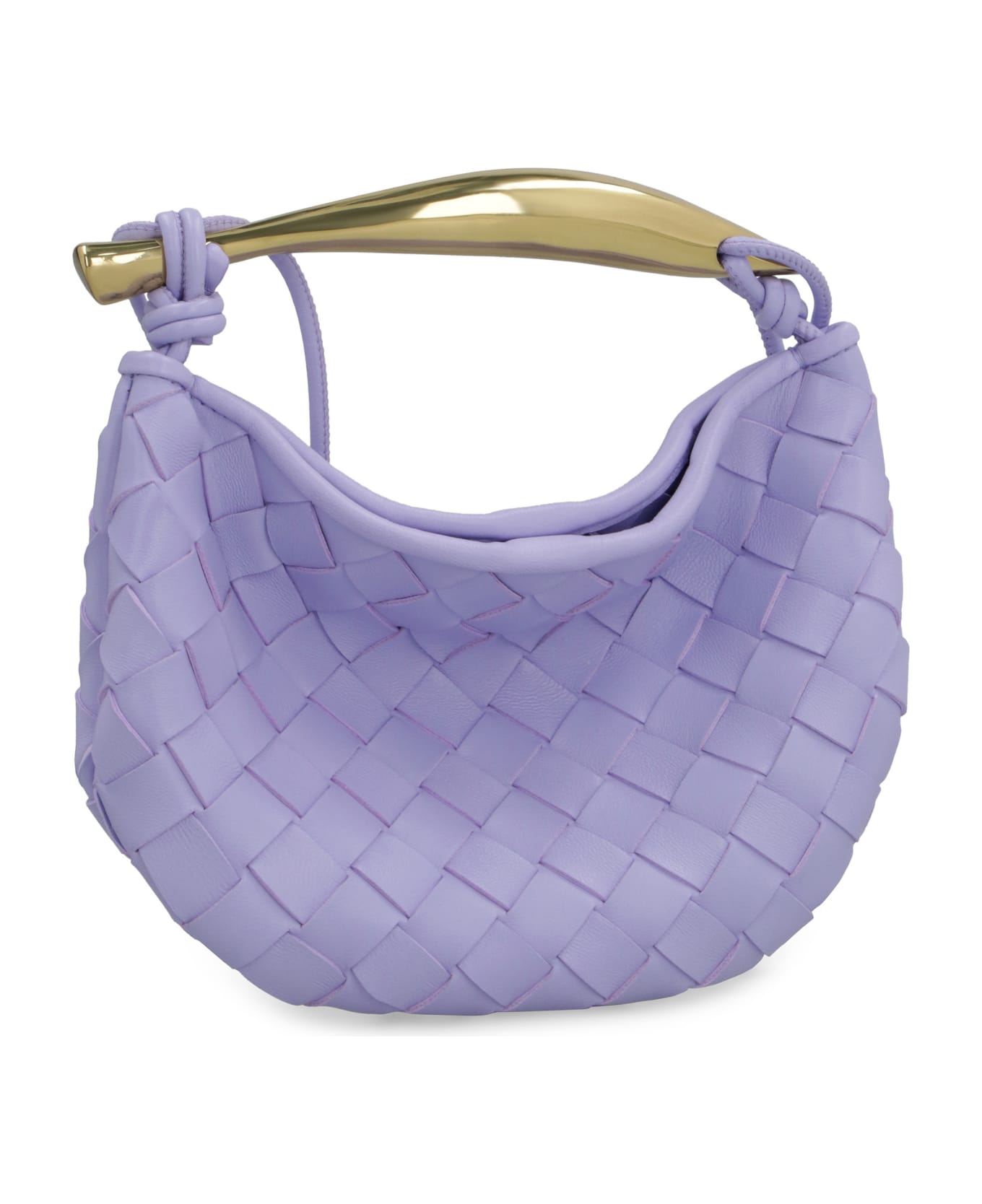 Bottega Veneta Leather Crossbody Bag - Lilac