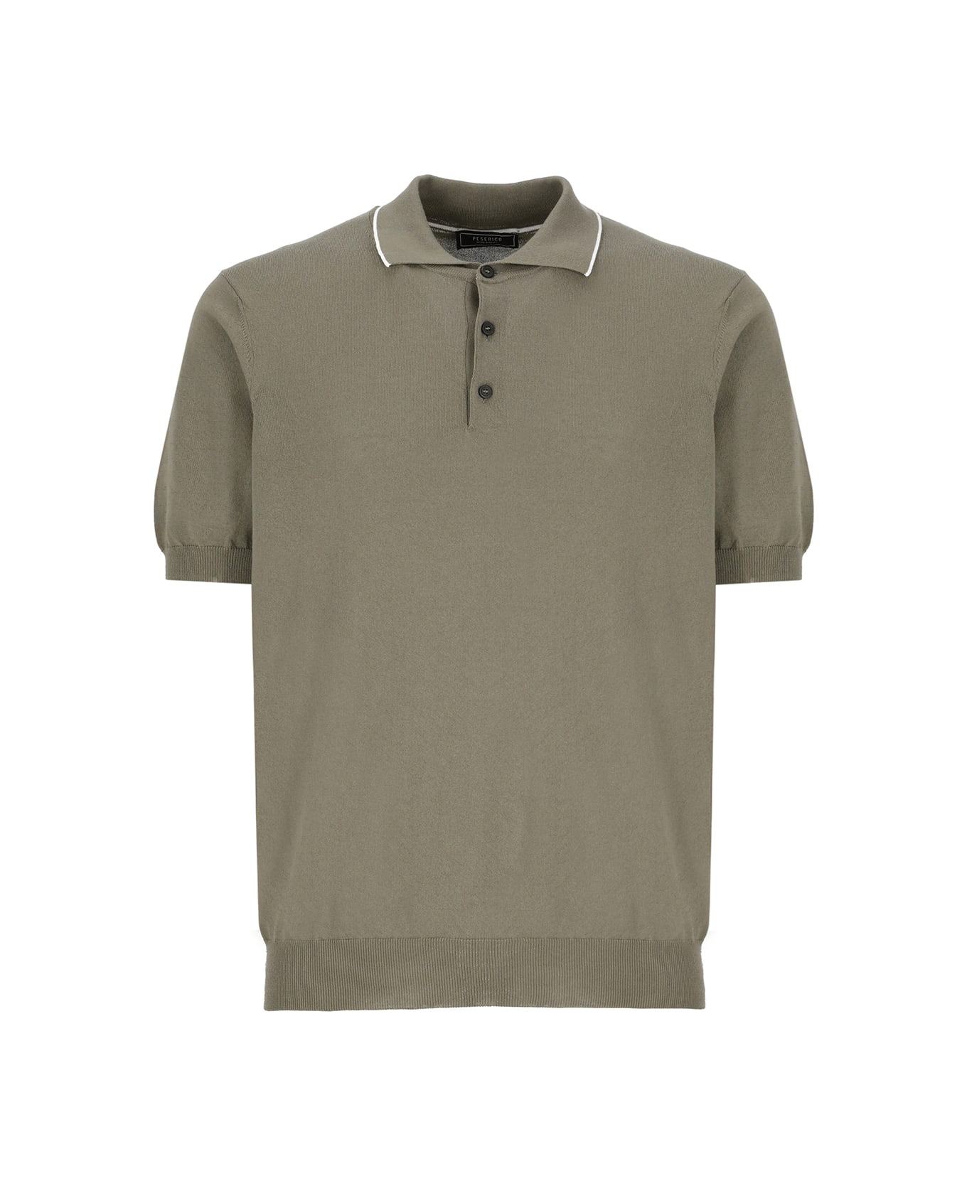 Peserico Cotton Polo Shirt - Green