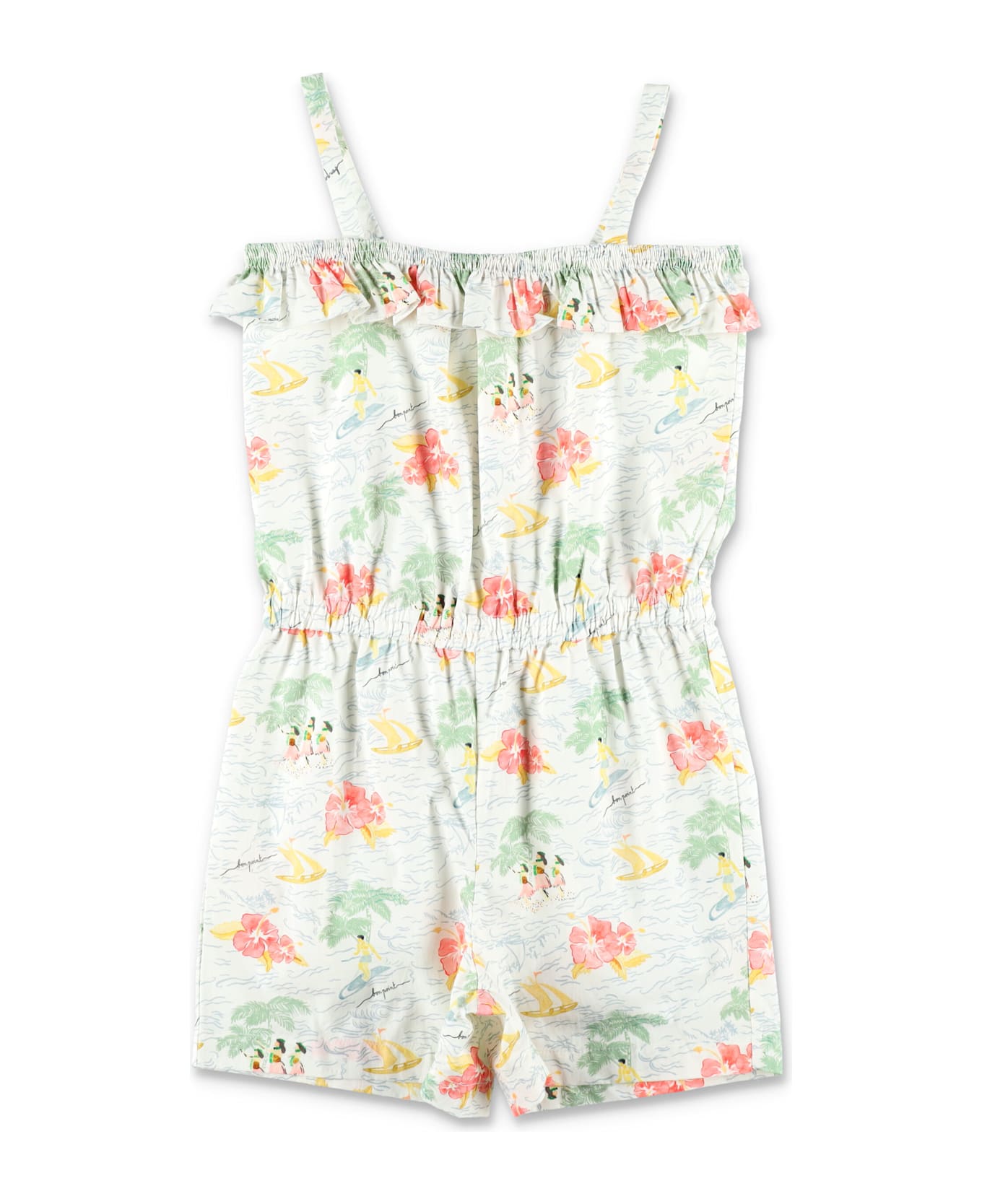 Bonpoint Kid - Agrume Printed Poplin Romper - MULTICOLOR