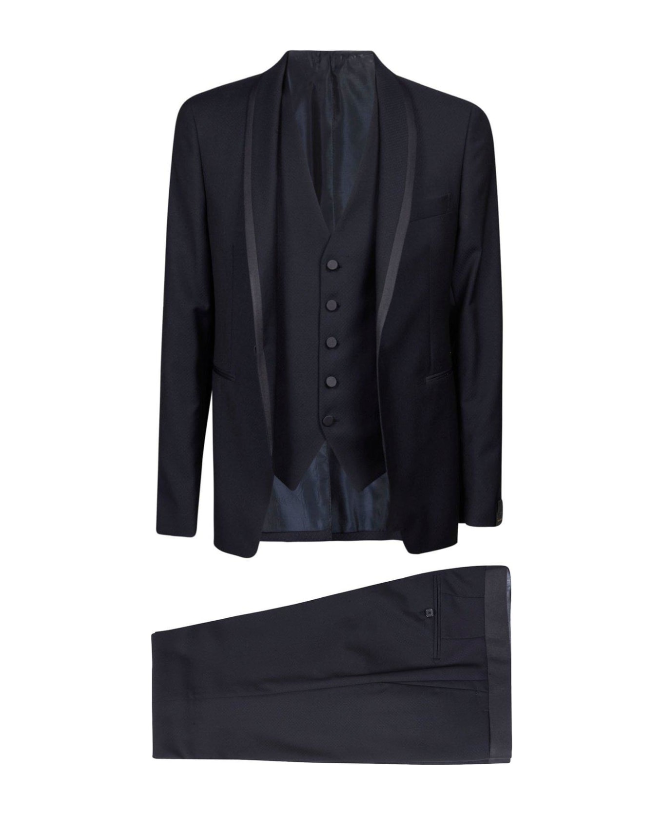 Tagliatore Single-breasted Two-piece Suit Set - Blu scuro