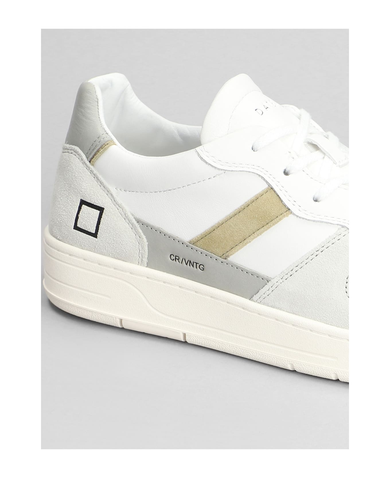 D.A.T.E. Court 2.0 Sneakers In White Suede And Leather - white スニーカー