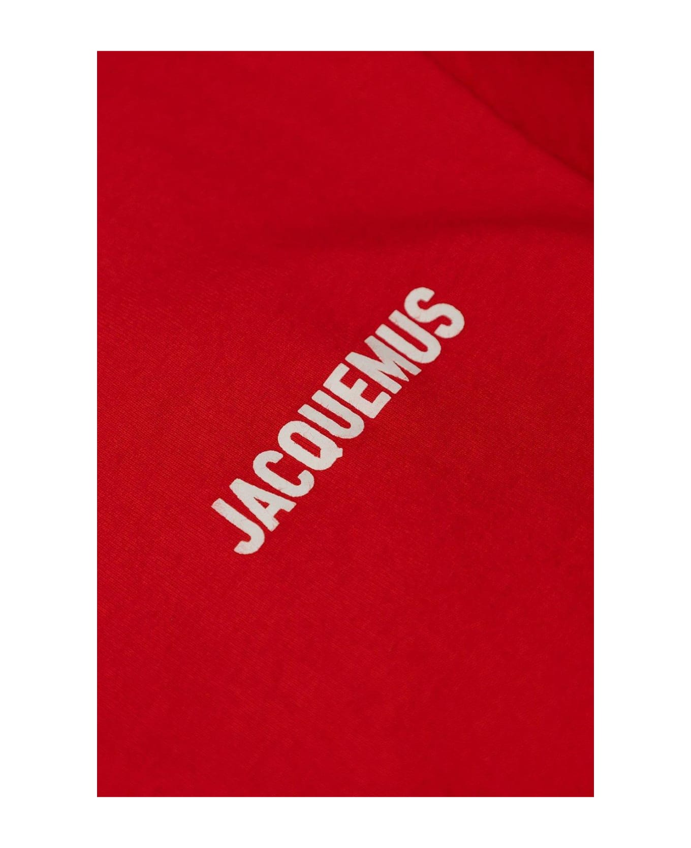 Jacquemus L'enfant Logo Printed Crewneck T-shirt - RED