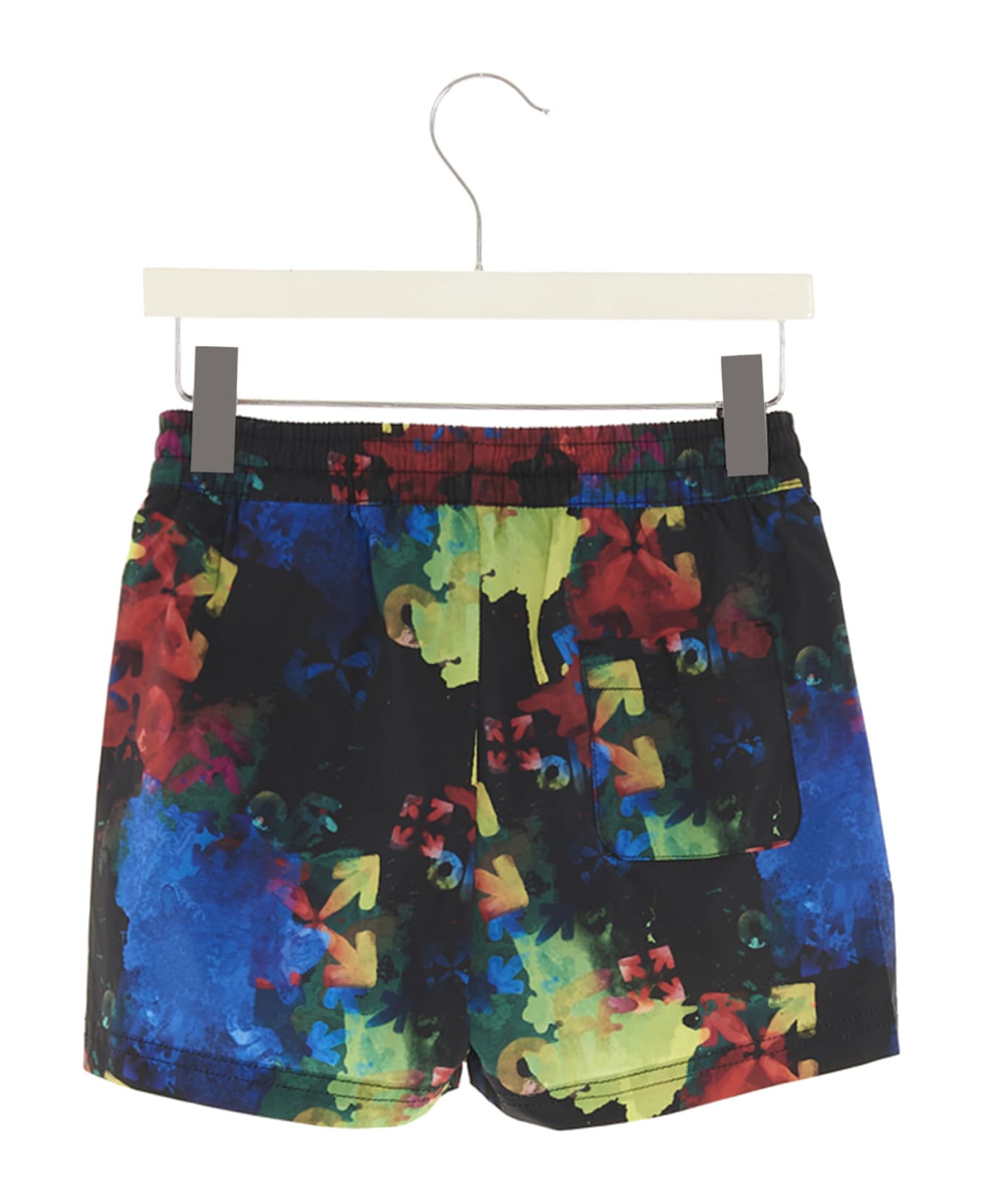 Off-White Printed Swimming Shorts - Multicolor