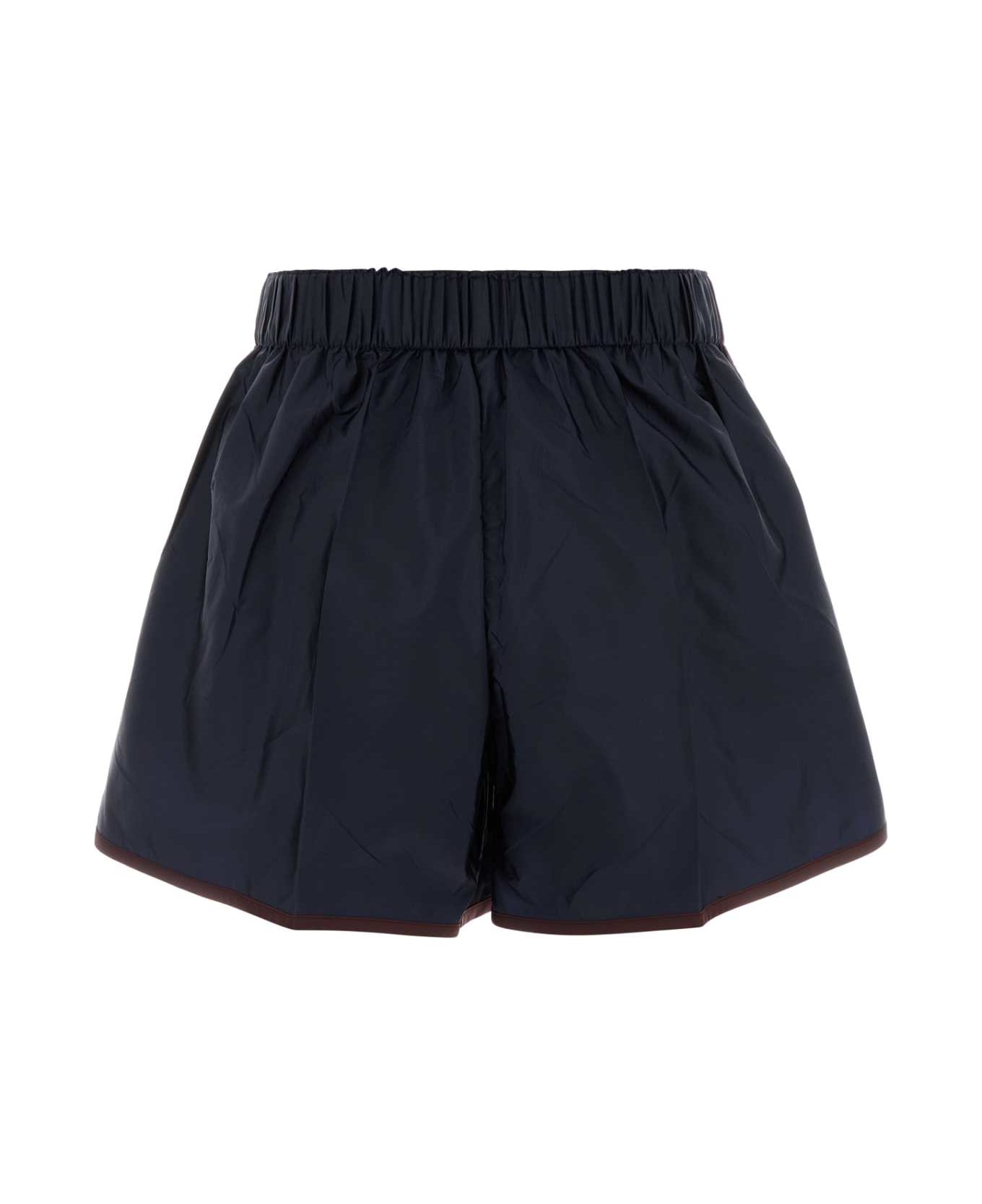 Prada Navy Blue Re-nylon Shorts - ROYAL+GRANATO