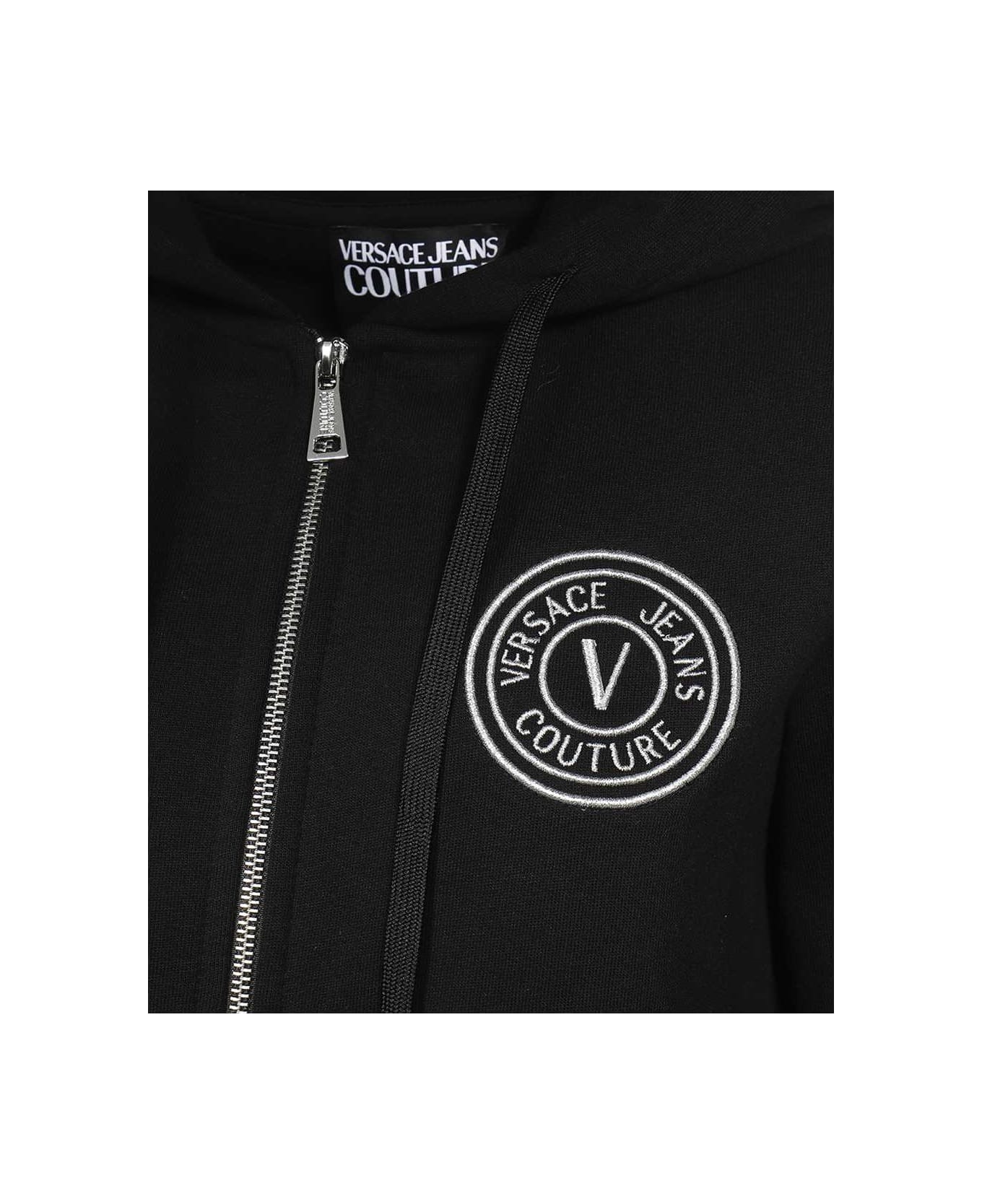 Versace Jeans Couture Full Zip Hoodie - black