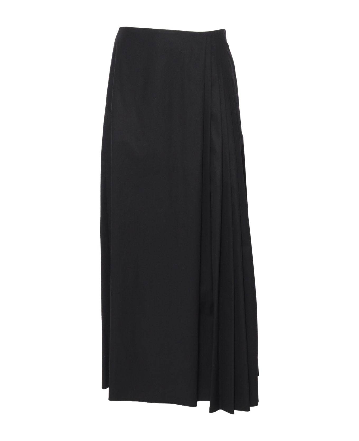 Lorena Antoniazzi Black Skirt With Pleats - BLACK