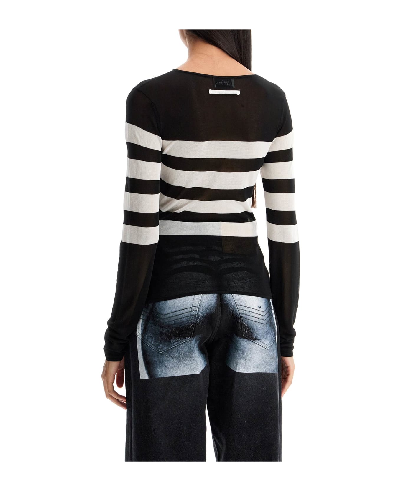 Jean Paul Gaultier Lightweight Signature Striped Sailor - BLACK/WHITE (Black)