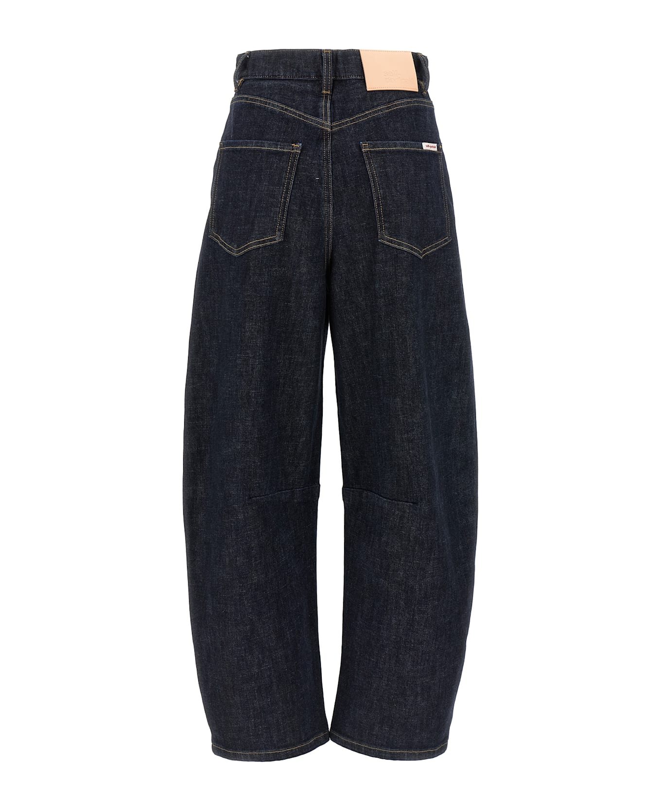 self-portrait 
indigo Barrel Leg
 Jeans - BLUE