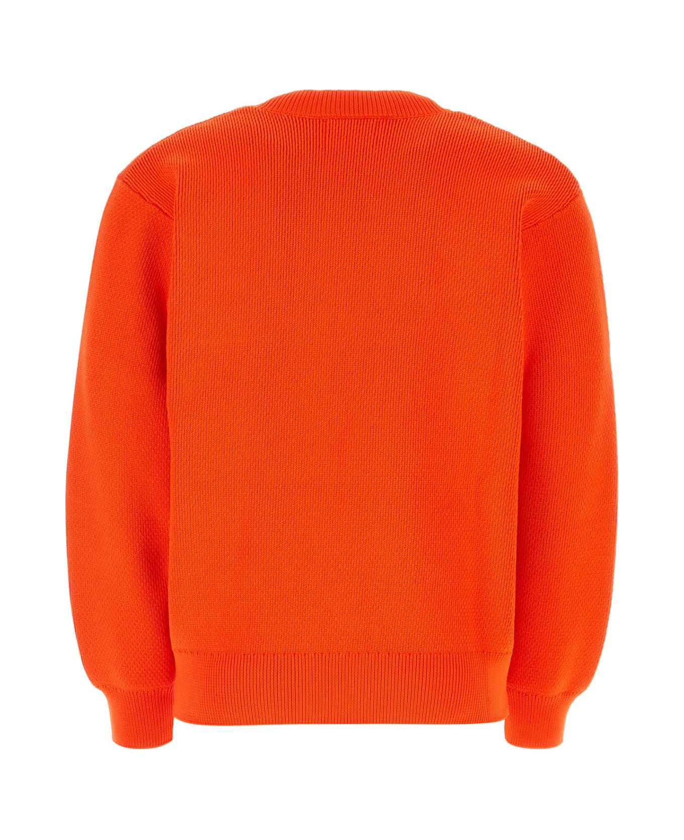 Isabel Marant Fluo Orange Polyester Blend Ayler Sweater - VERMILION
