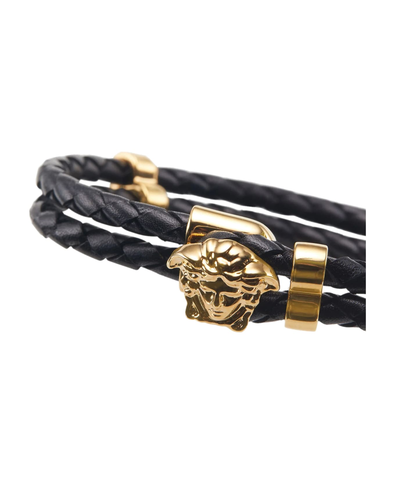 Versace Medusa Leather Bracelet - Oro